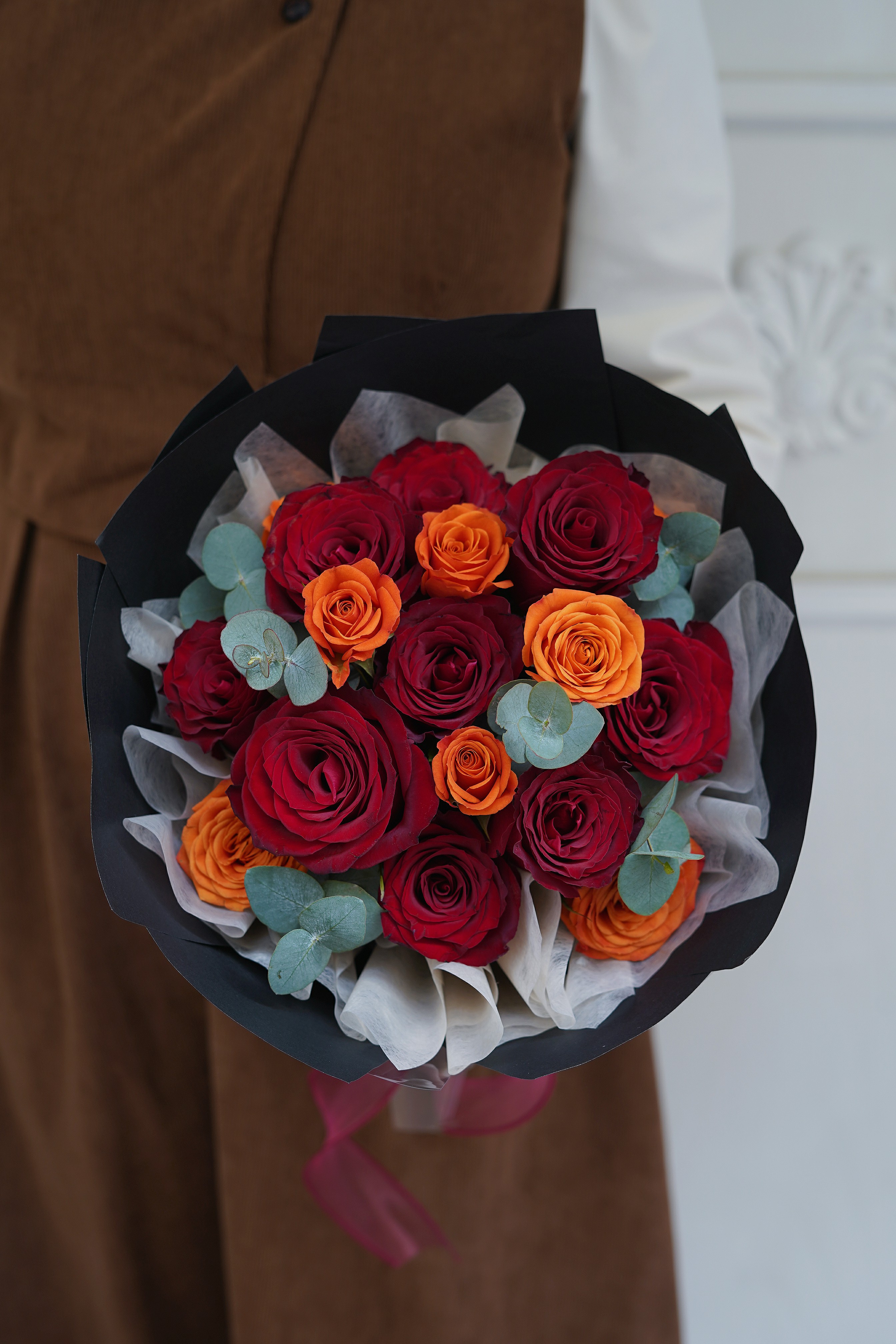 #情人节经典红玫瑰花束🌹 🧡♥红与橙的碰 配图3