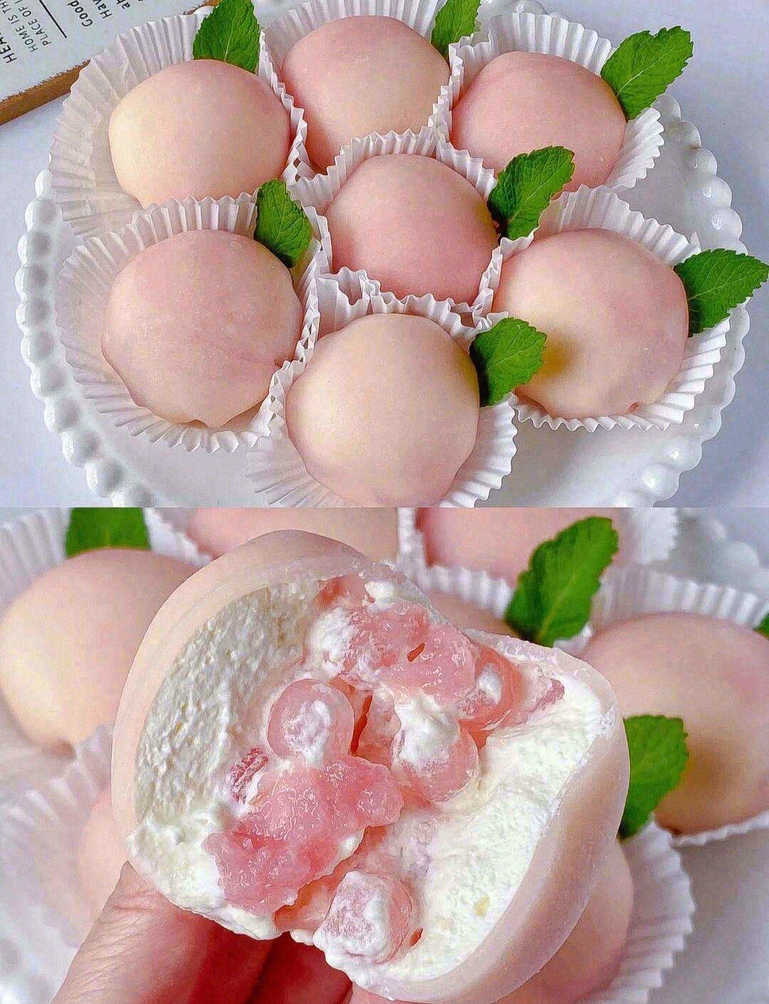 软糯Q弹一口满足蜜桃雪媚娘🍑 圆滚滚，胖 配图2