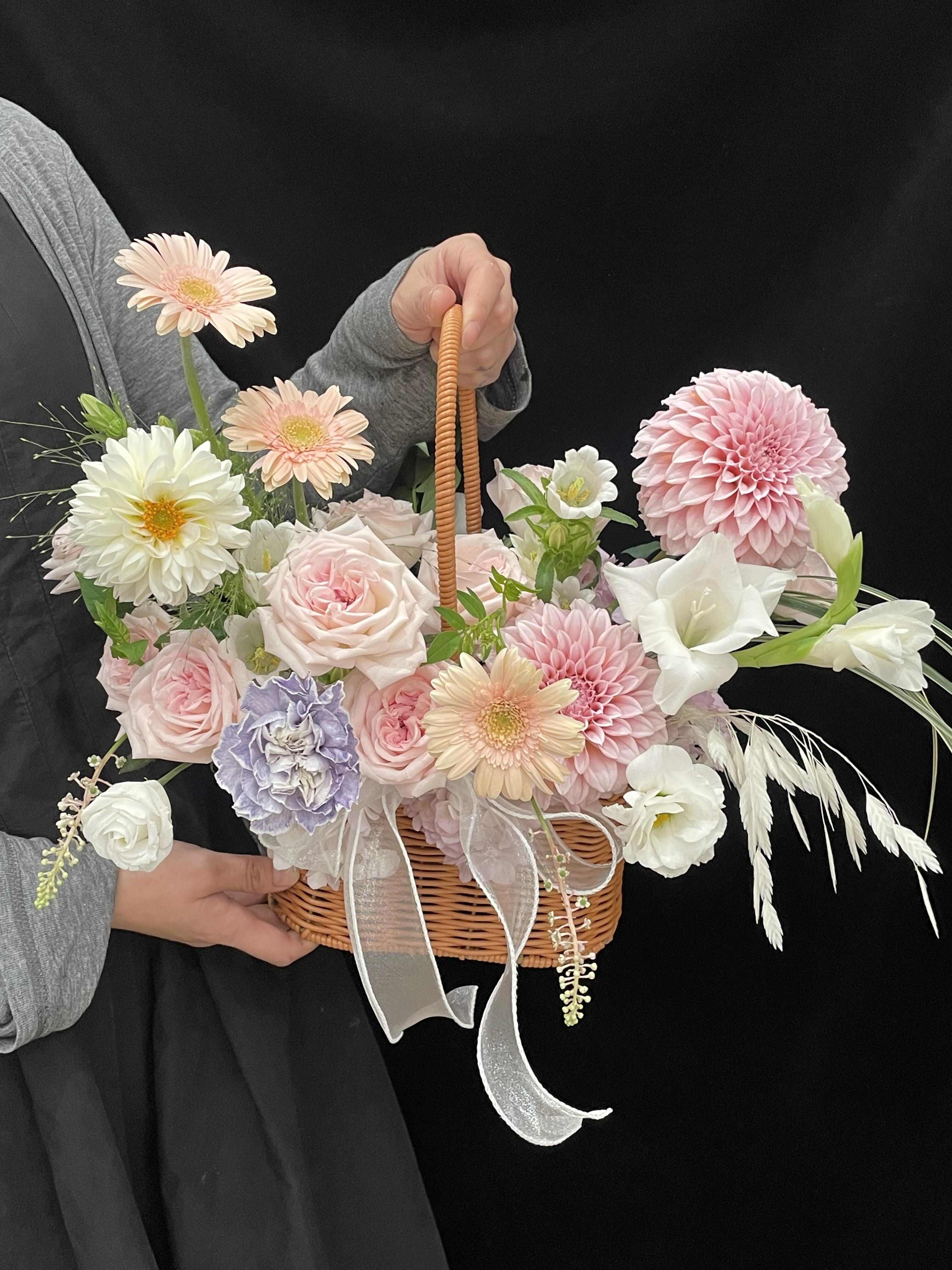 奶油桃子手提花篮🌸 🍑“桃”你欢心💗 尔 配图2