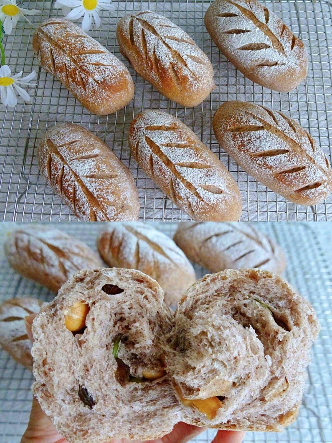 热气飘香的全麦面包出炉了🍞！外表酥脆，内 配图3