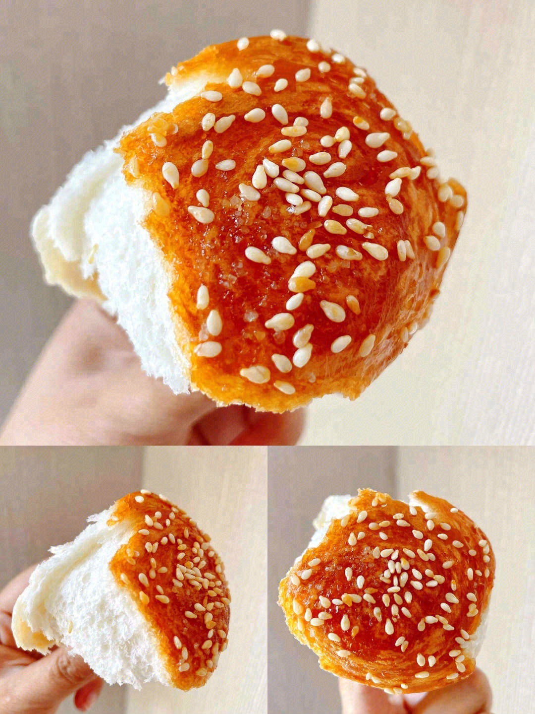🐝蜂蜜脆底小面包：面包蓬松有嚼劲😋底部的 配图1