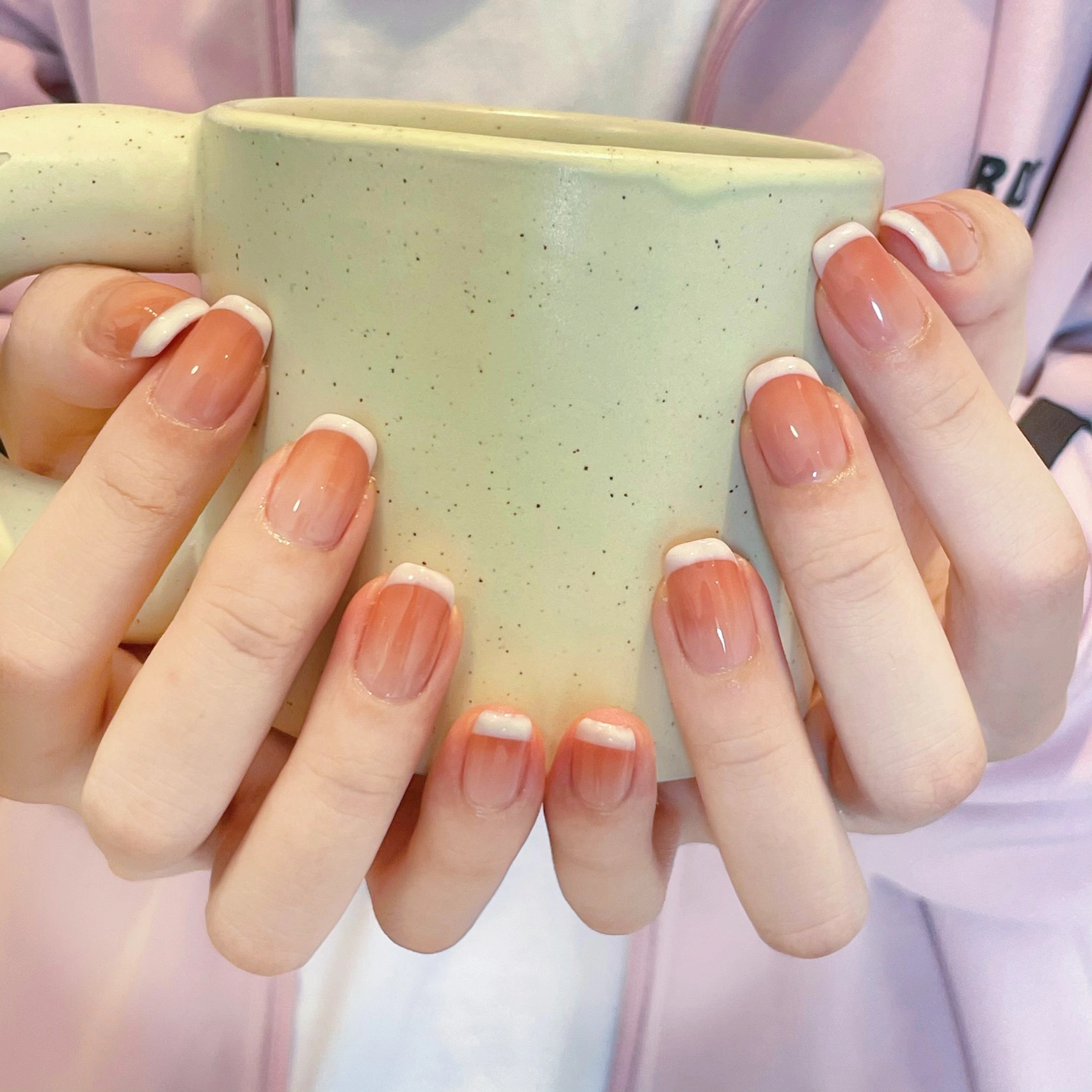 🍑蜜桃渐变➕大使这款我太爱啦 真的很干净 配图1