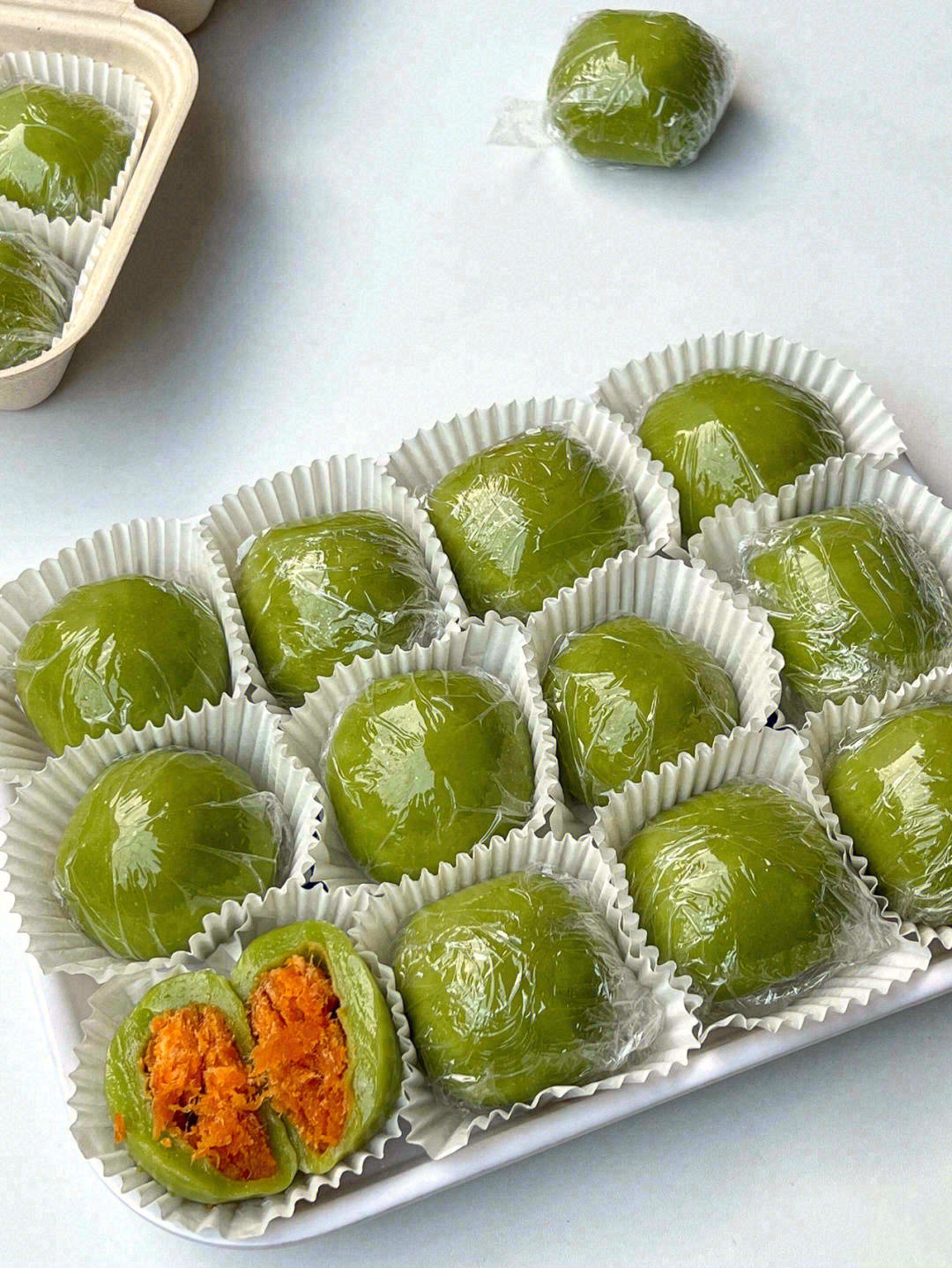 🐣咸蛋黄海苔肉松青团🌿Q弹美味，软糯好吃 配图3
