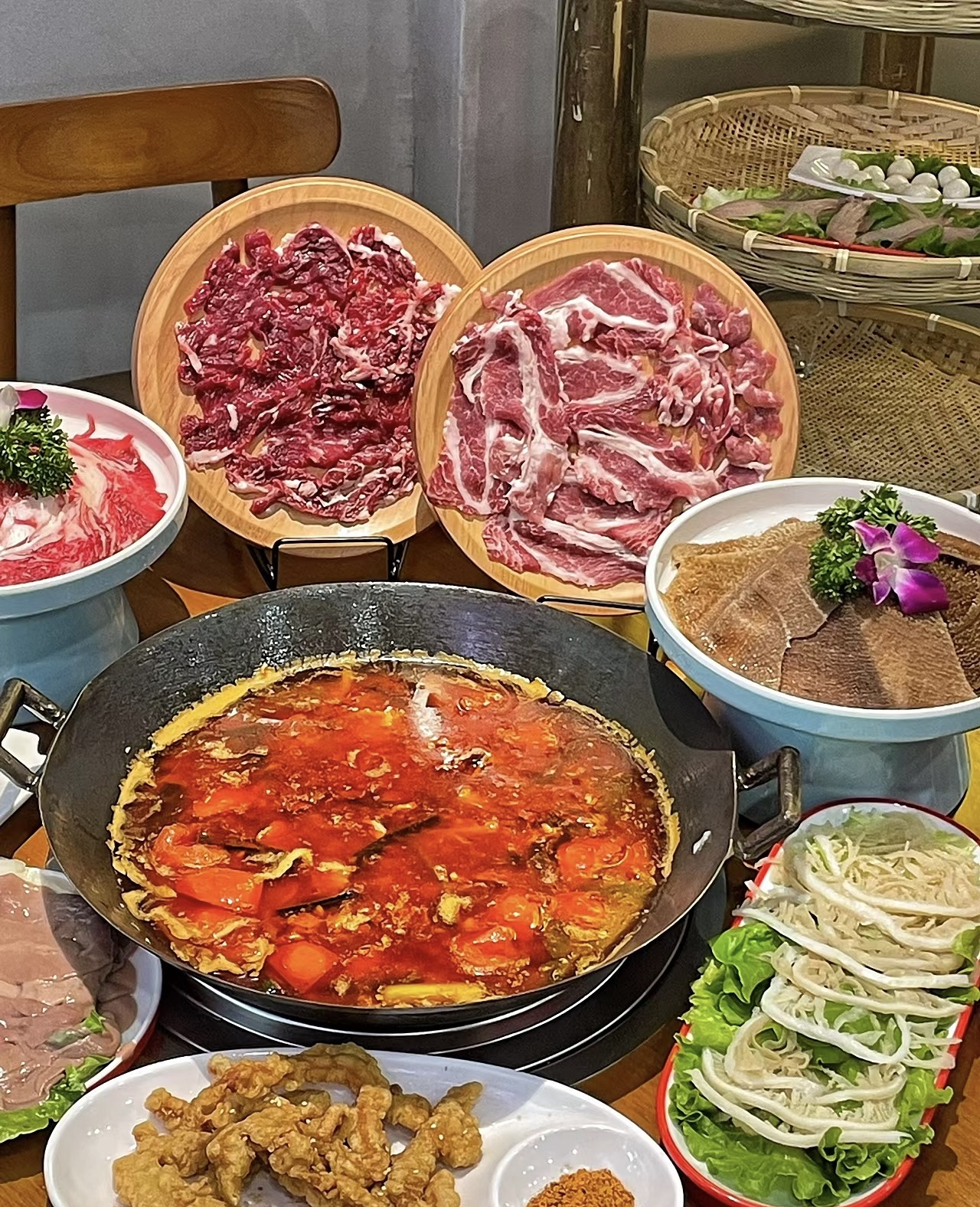 五花肉火锅！现炒黑猪肉锅底uu们一定要点 配图2