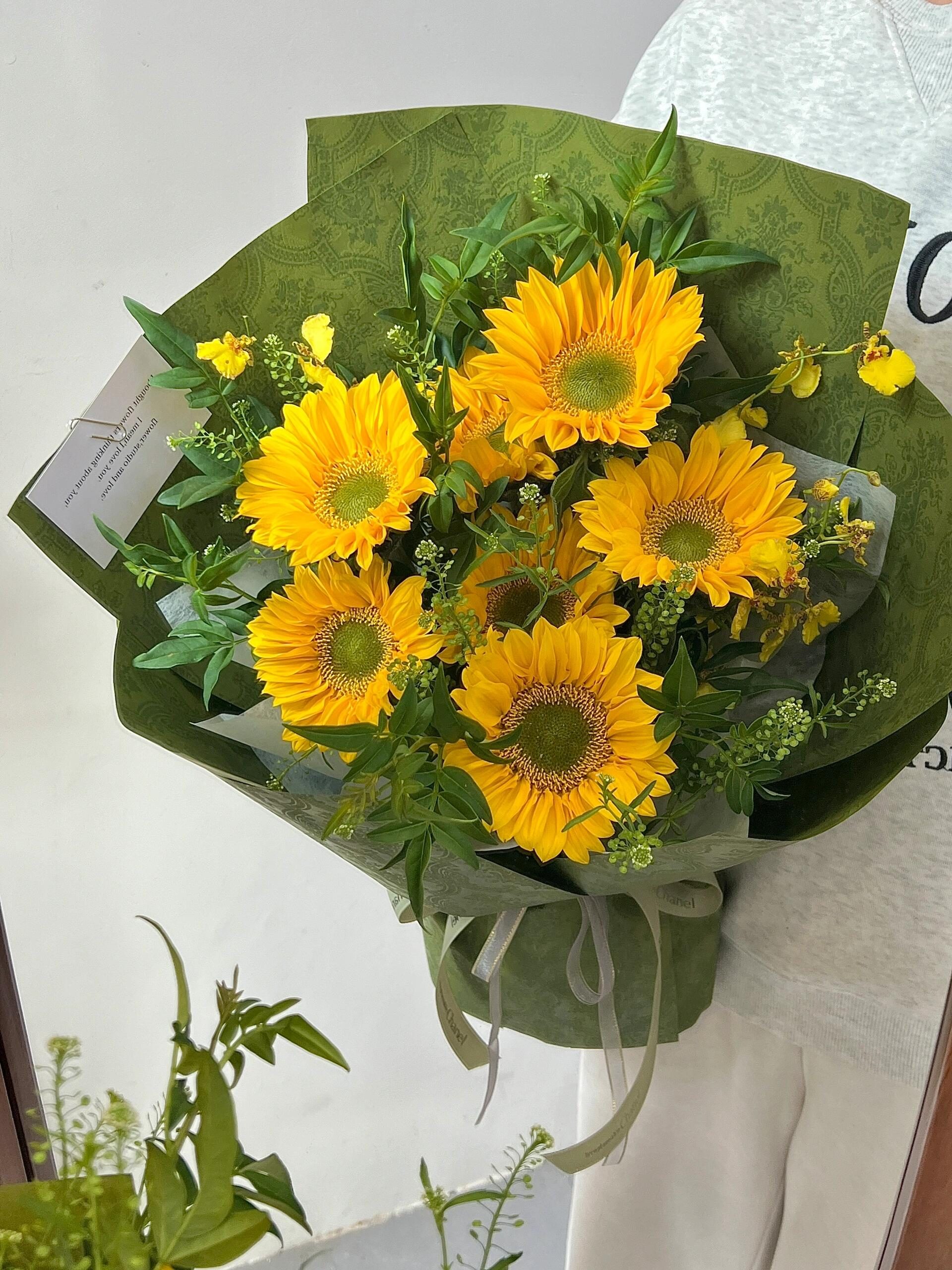 梵高的向日葵🌻🌻 夏天💚💛最喜欢的绿色  配图2