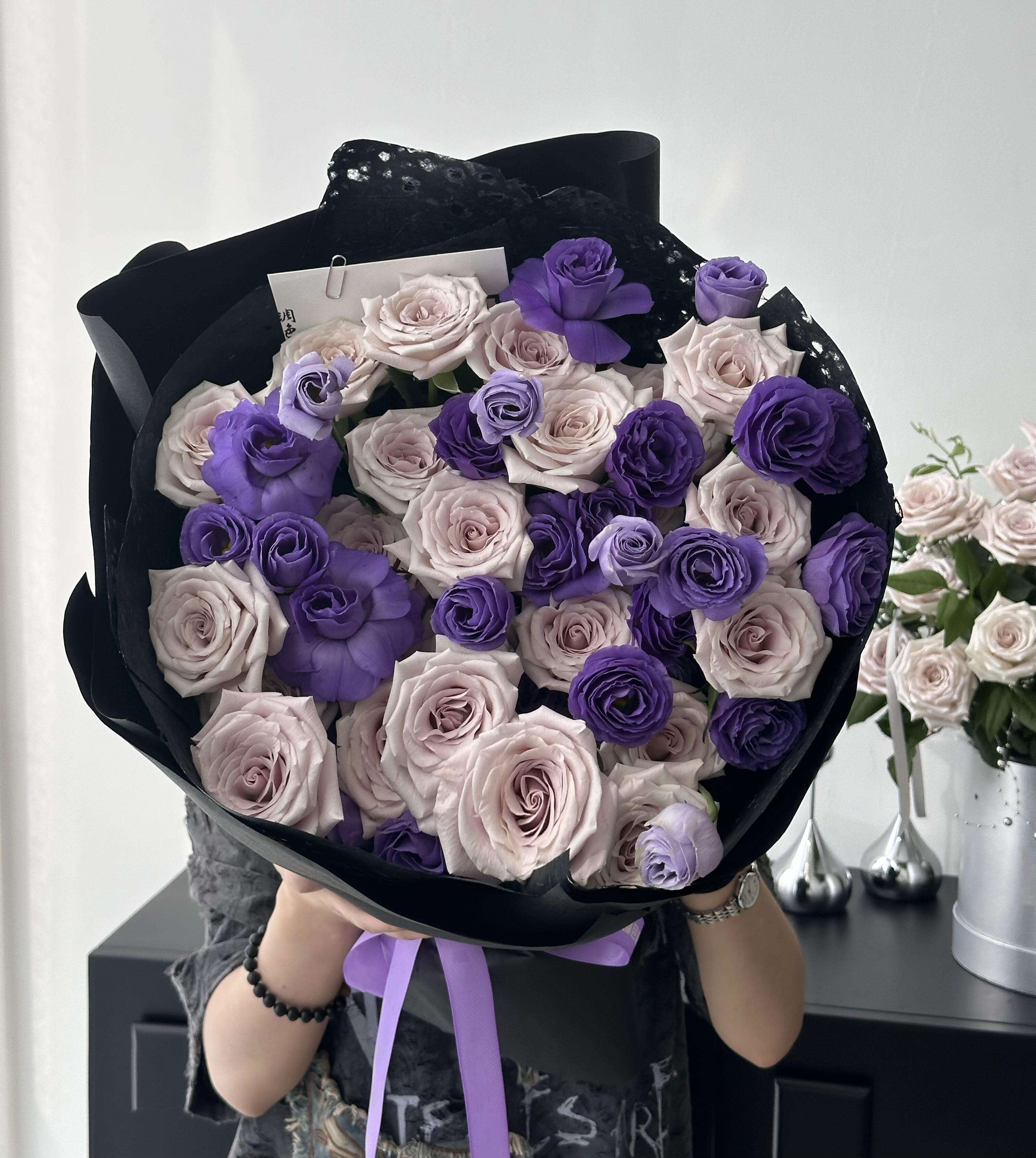 高贵清冷紫色花束💜 年少👧不懂紫色香 不 配图1