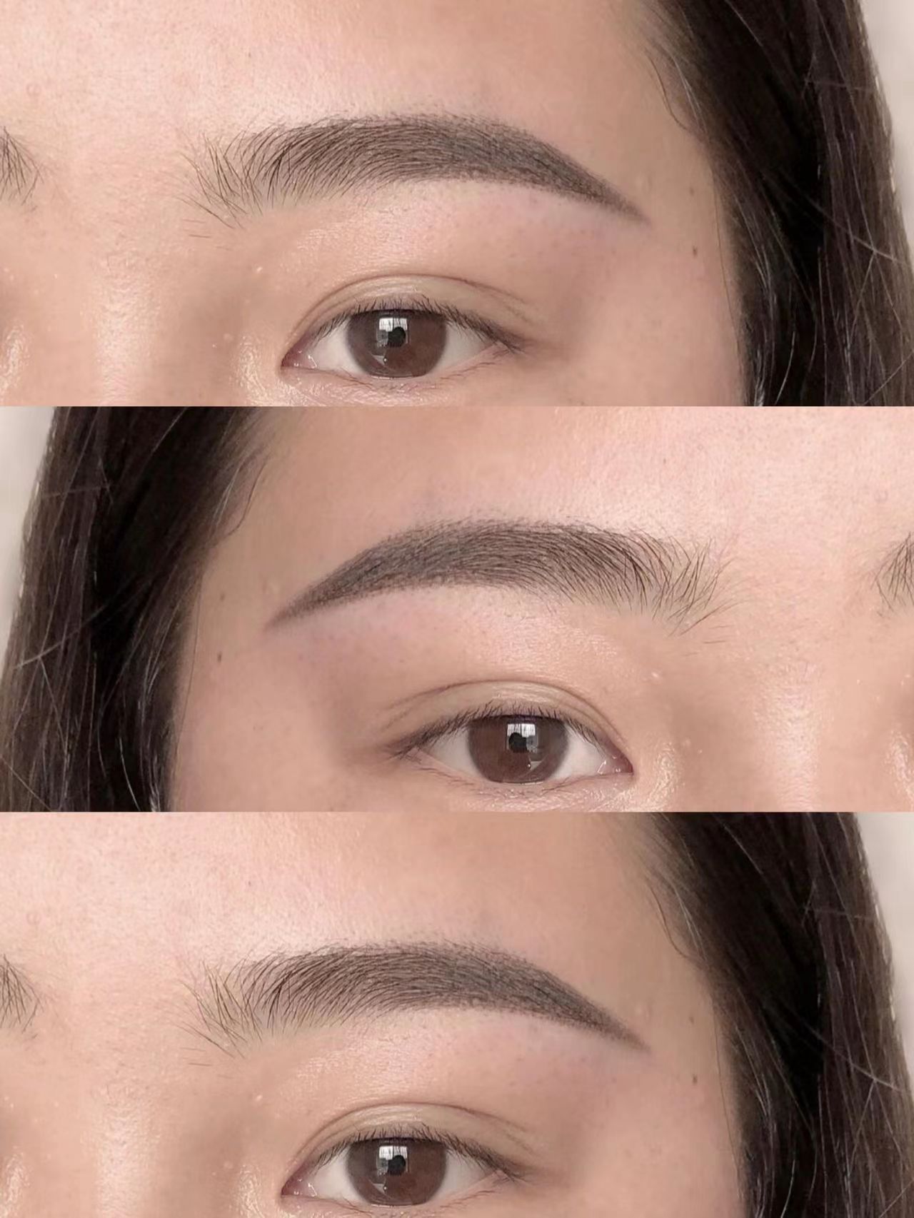 超自然妆感雾眉， 素颜也毫无违和感哒 瞬