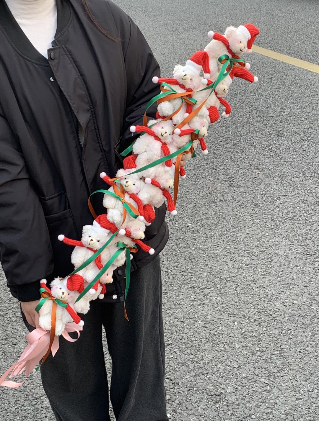 圣诞糖葫芦系列之🎄 ✨一米公仔花~ 简直 配图2