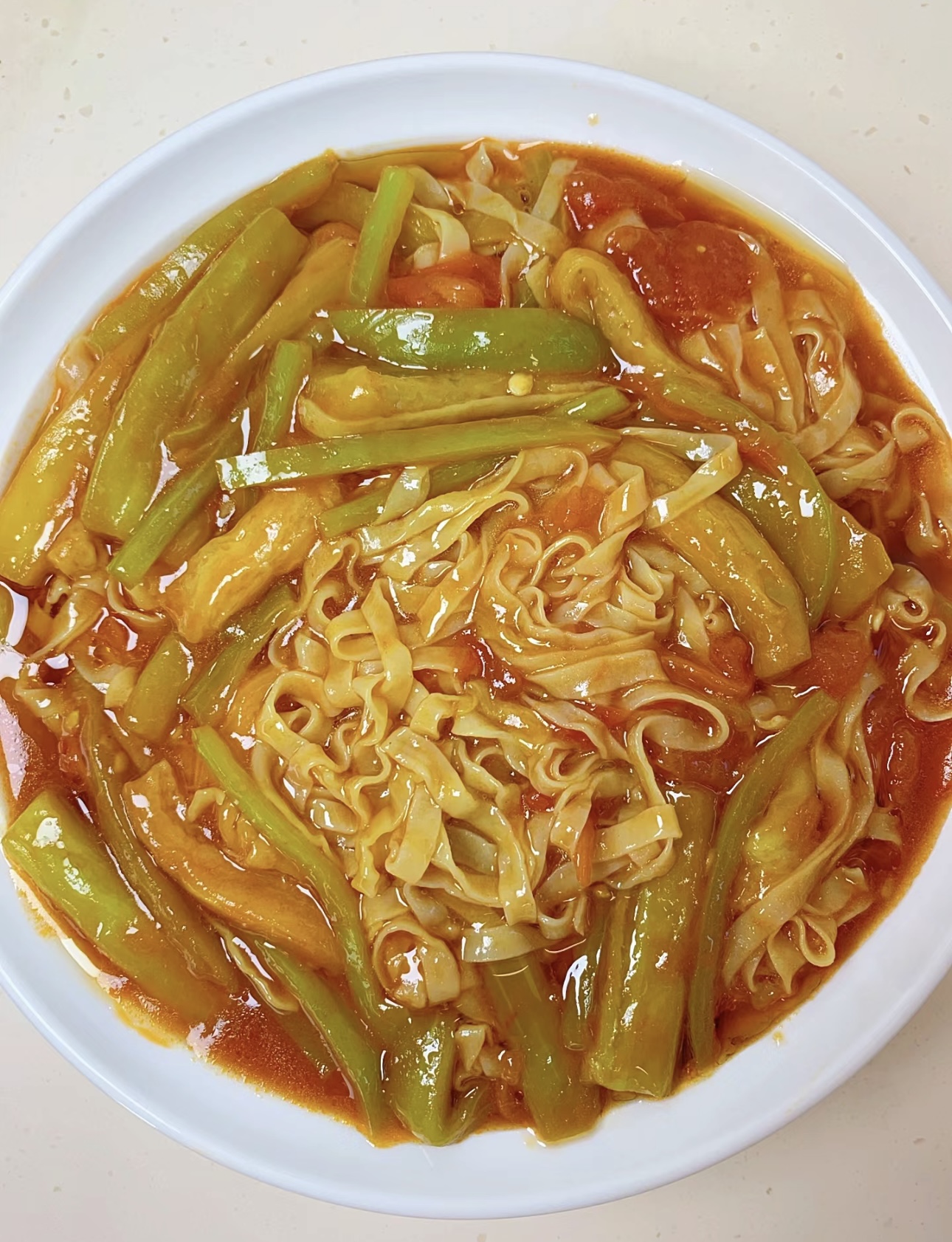 西红柿茄子拌面，热情如火的美味诱惑！酸甜 配图1