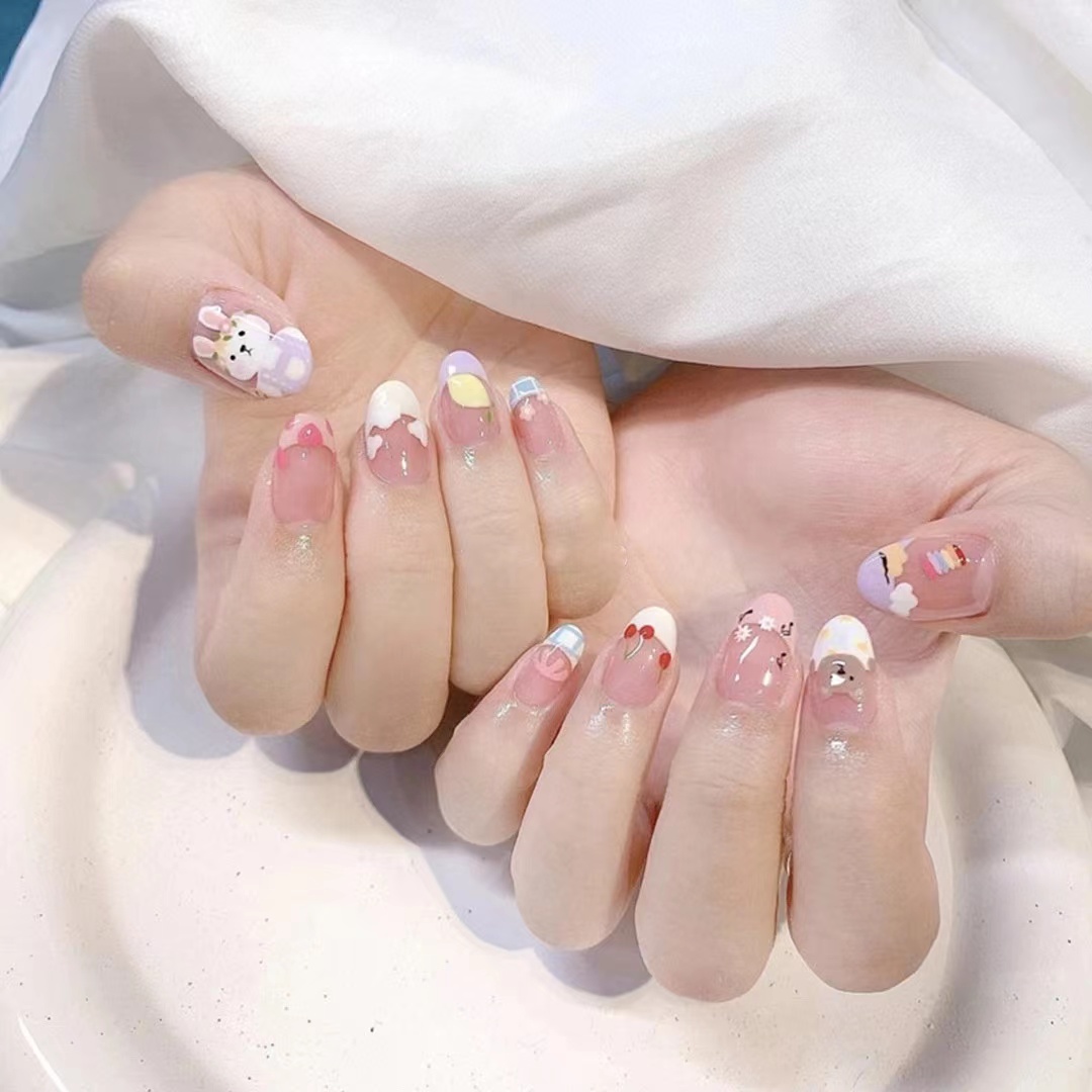 ✩‧₊˚🎀🐰 ෆ 兔兔美甲来啦 ෆ —ヾ 配图1