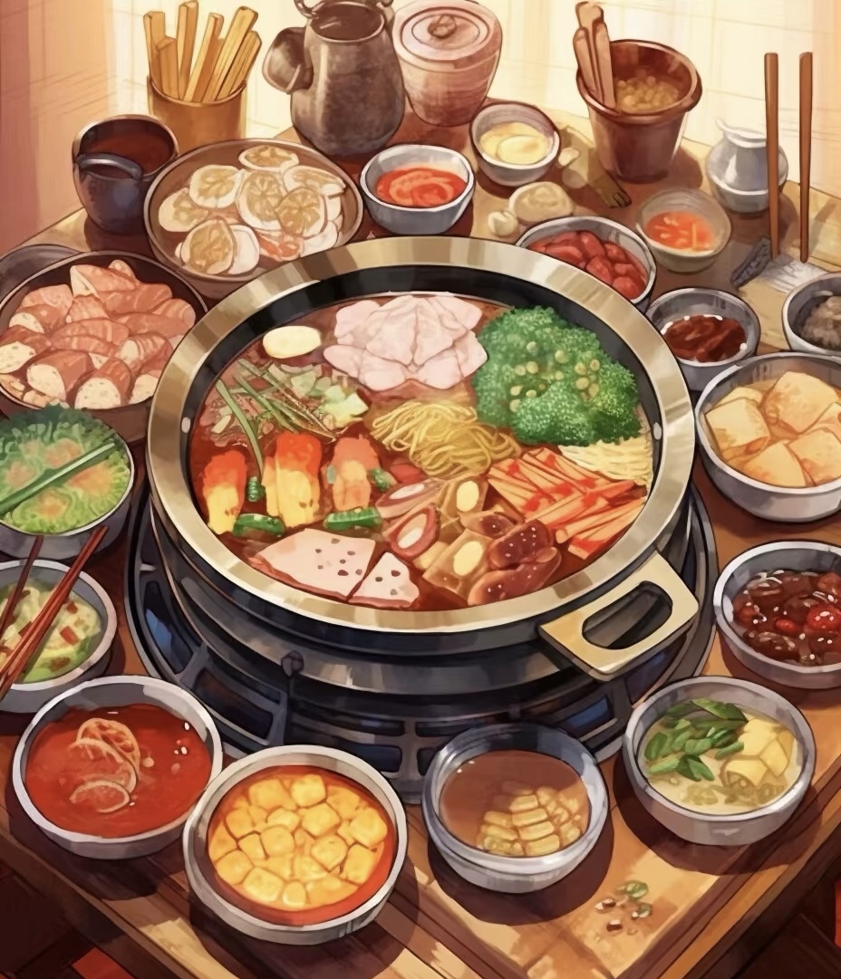 温暖的火锅汤底，丰富的食材选择，加上亲朋 配图1