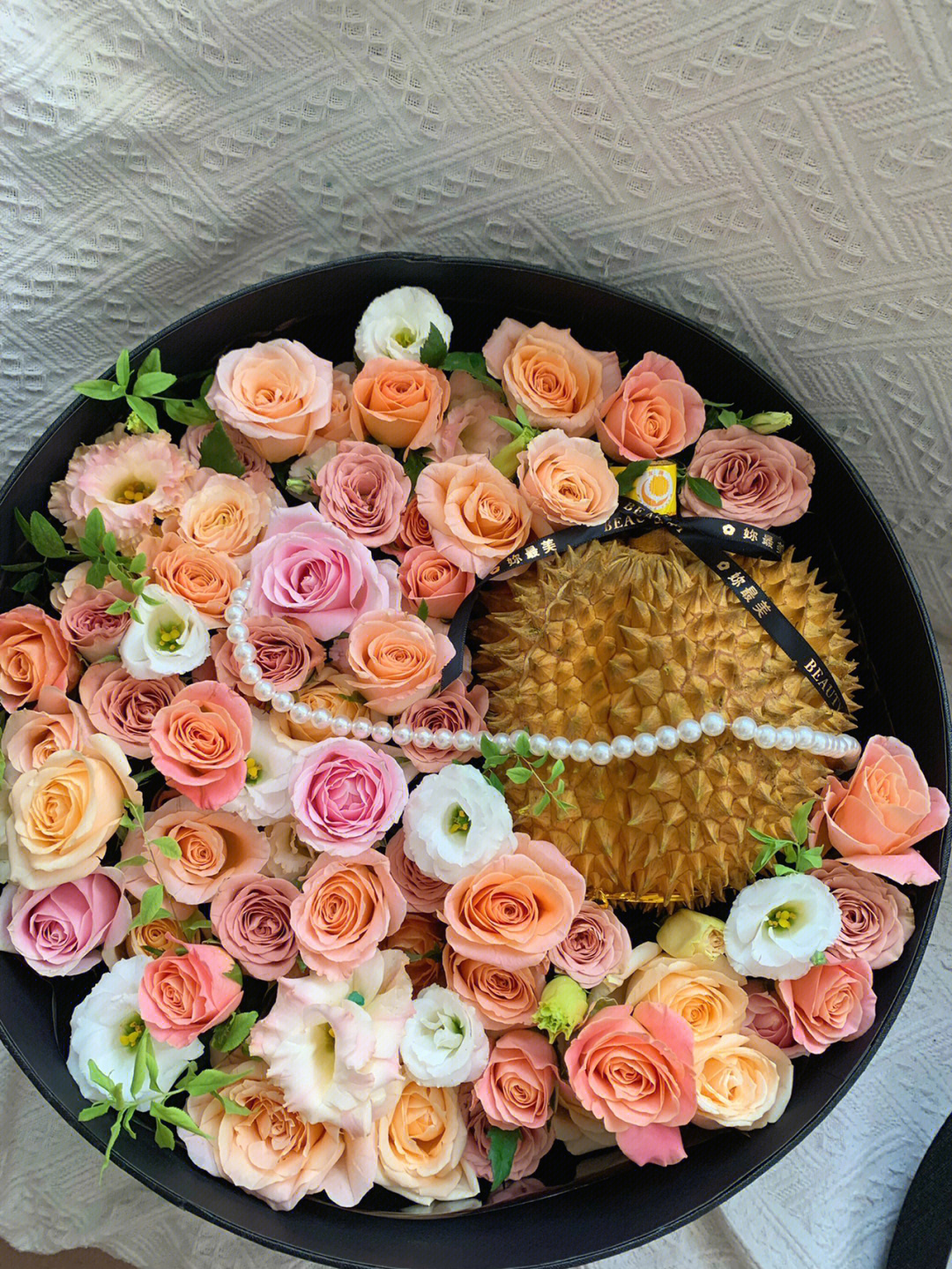 客订榴莲花盒~ 榴莲寓意留恋，对你流连忘 配图1