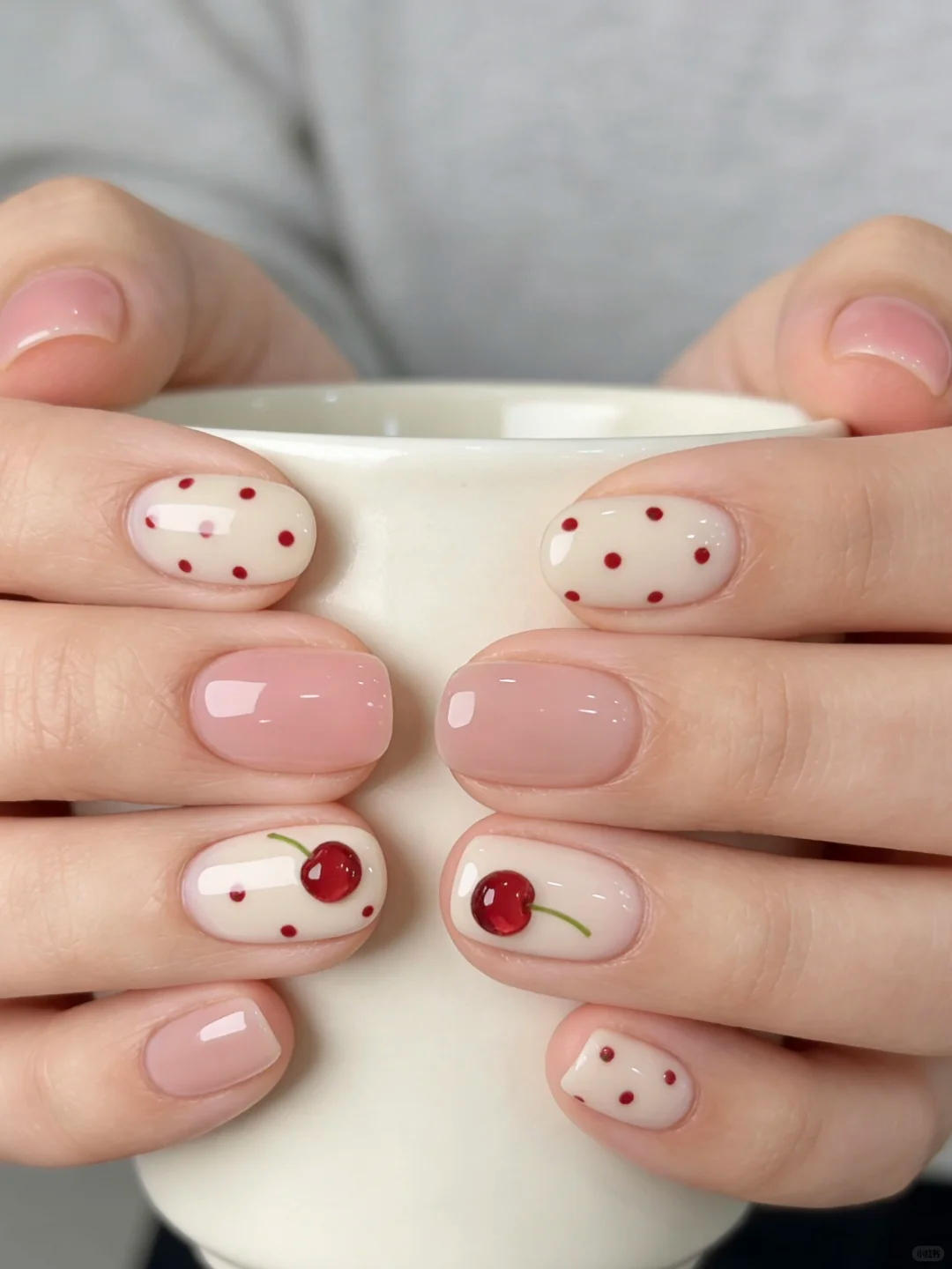 Nail share | ins风樱桃美
