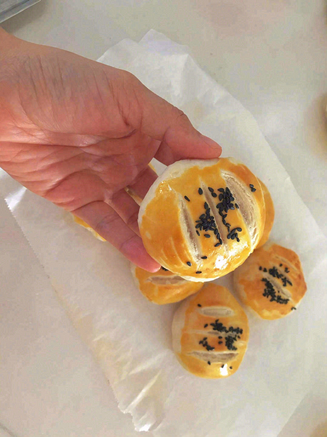 🥞老婆饼的精彩在于它软糯滋润的馅➰清新的 配图1