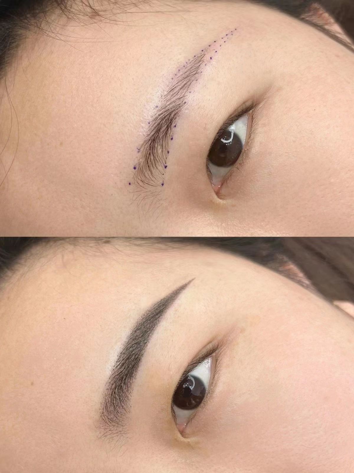 自然灵动的手工雾眉 无框和柔和感十足 让