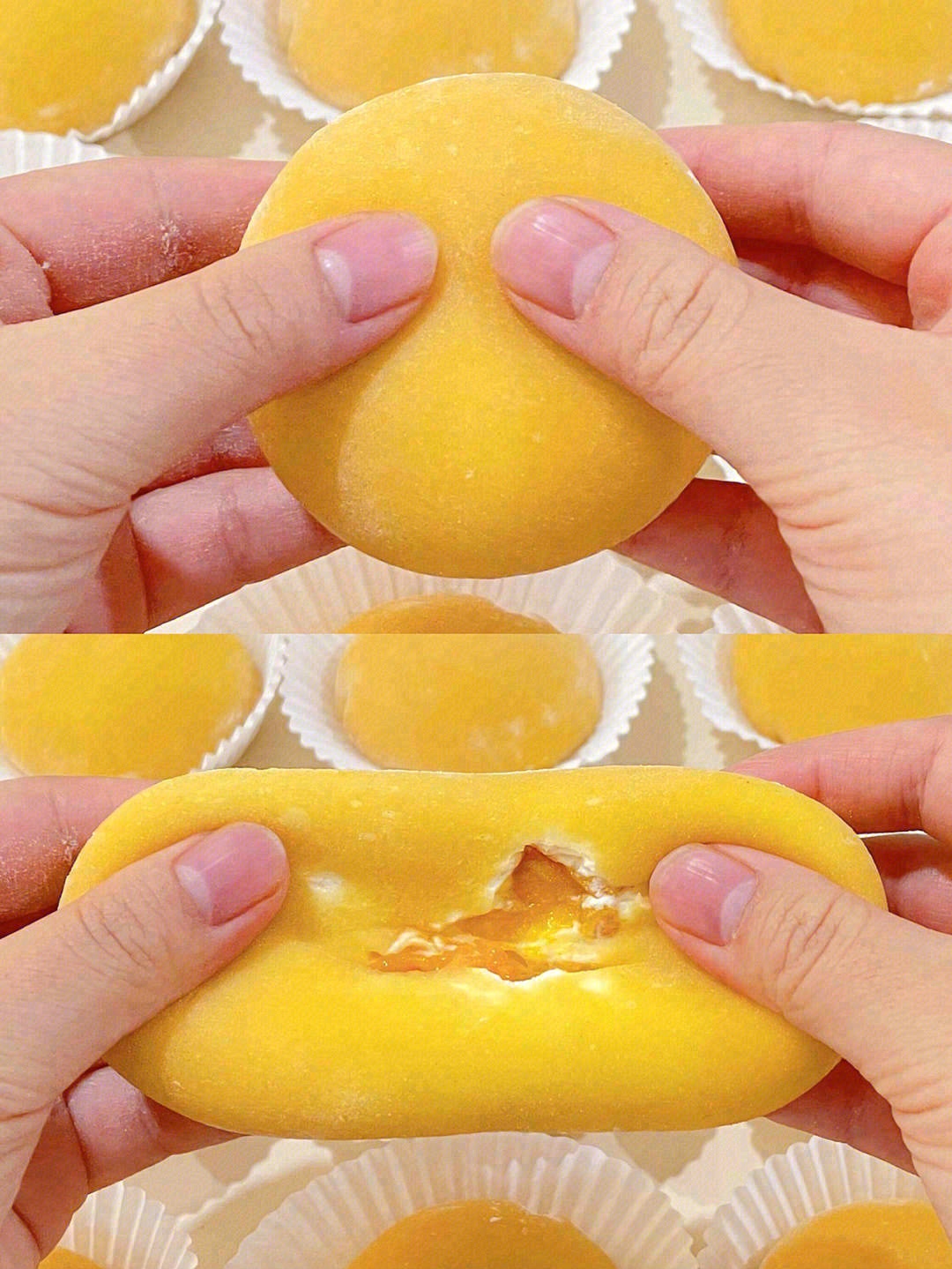 🌼软软糯糯一口满足的「雪媚娘」圆滚滚，胖 配图3