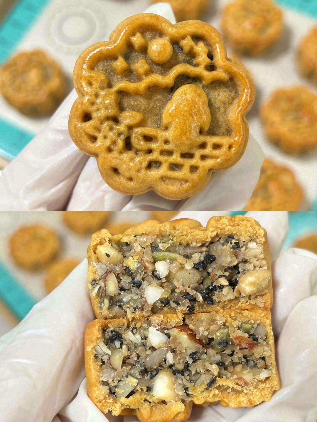 扎实的馅料低甜的口感‼️ 是这些年对五仁 配图2