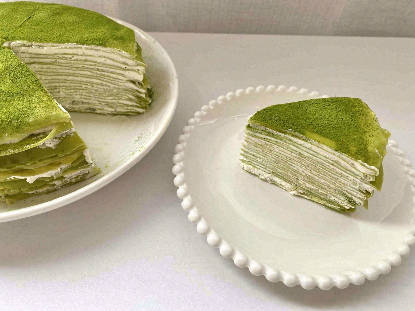 🥞日式浓郁抹茶千层蛋糕，春日里的小清新🌿 配图3