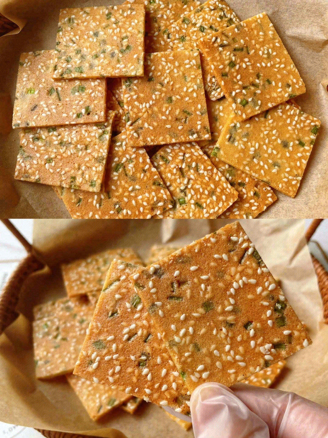 🍪芝麻薄饼轻薄巧脆💥香在口醇在心，每一口 配图2