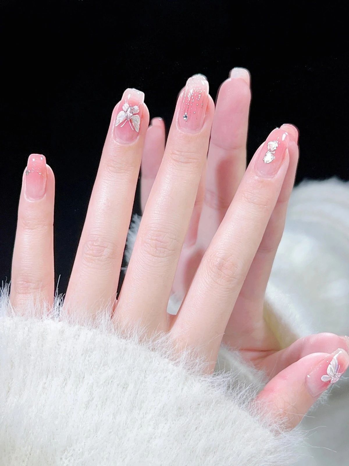 招财蝴蝶🐳 渐变腮红美甲💅 变身人间富贵