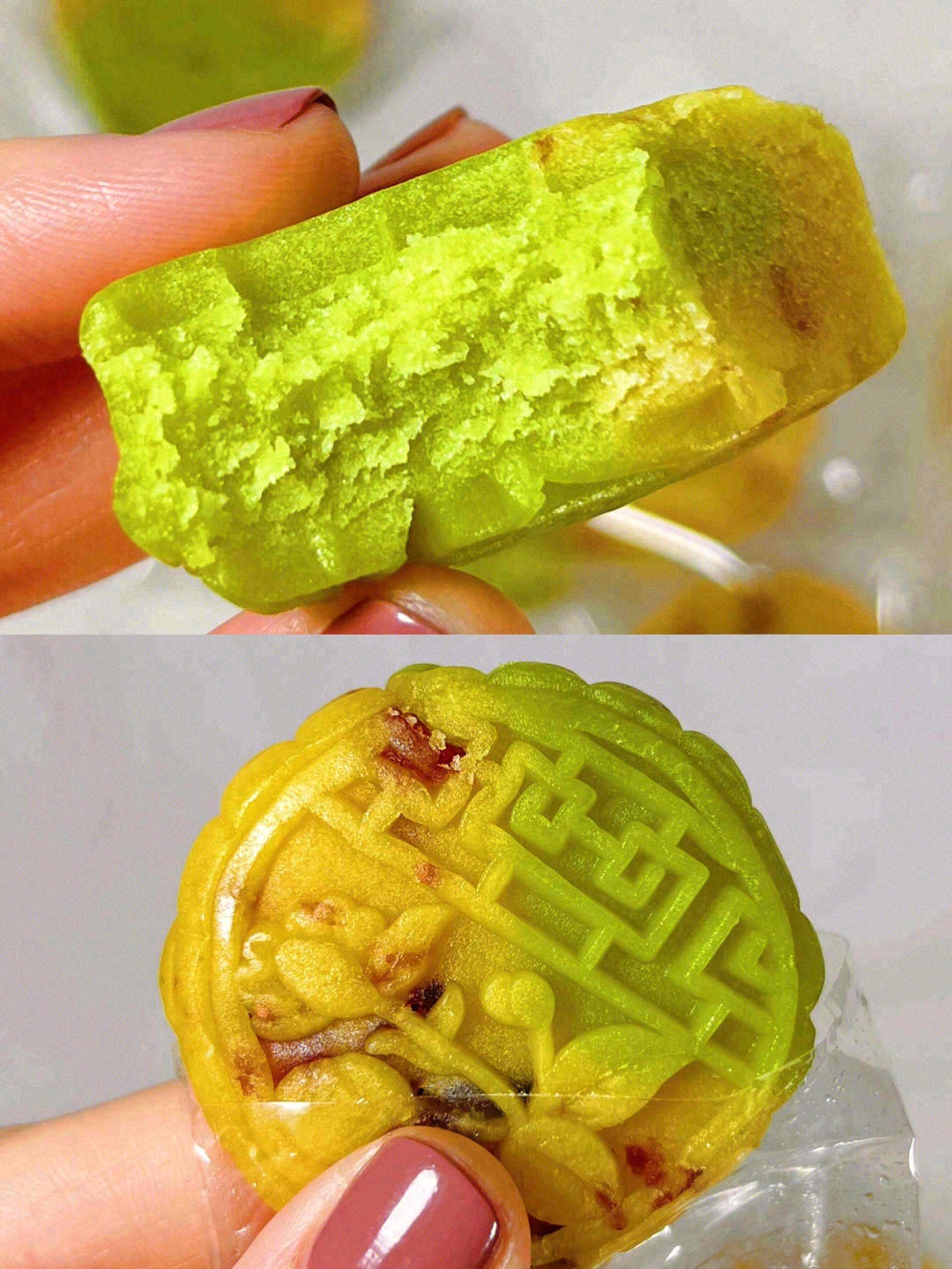👆将脱去皮的小绿豆，糖桂花以及黄油结合💫 配图3