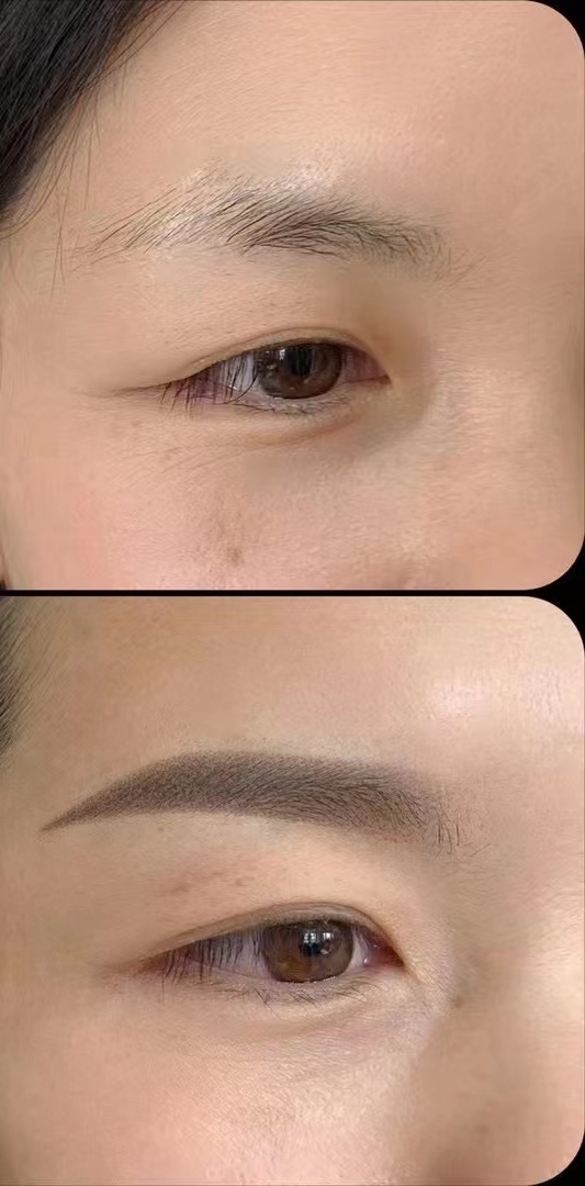 一款眉毛 其中的形+色 渐变与通透 蕴含