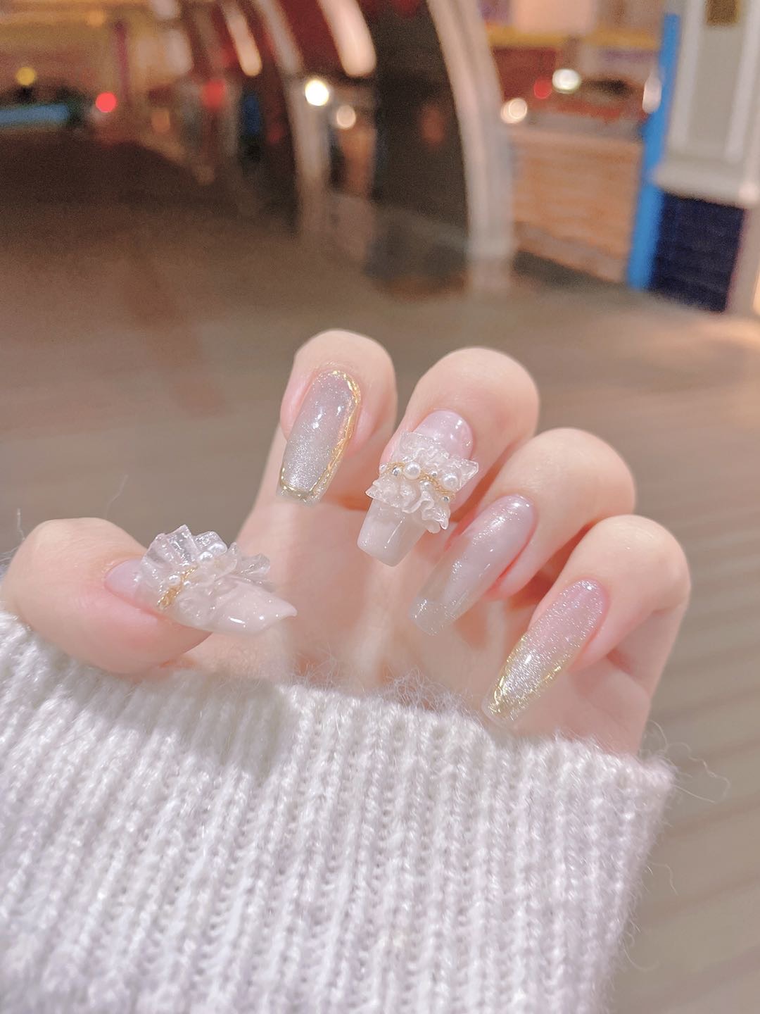 仙女小裙摆美甲｜真的超级美！啊啊！ 布灵 配图2