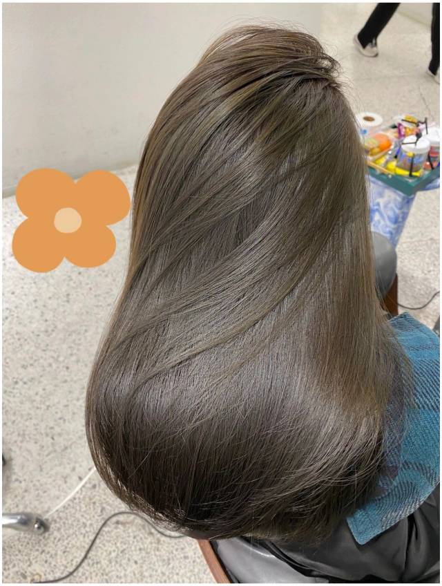染完不掉黄|冷茶灰棕色超质感夏天发色❗️ 配图1