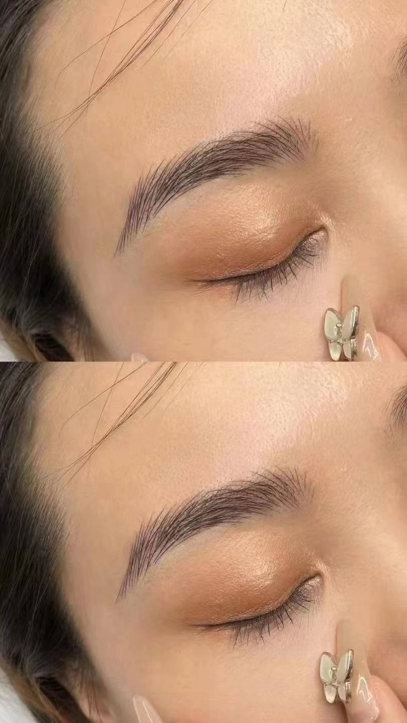 眉目明亮，似水柔情 这就是机器线条原生眉