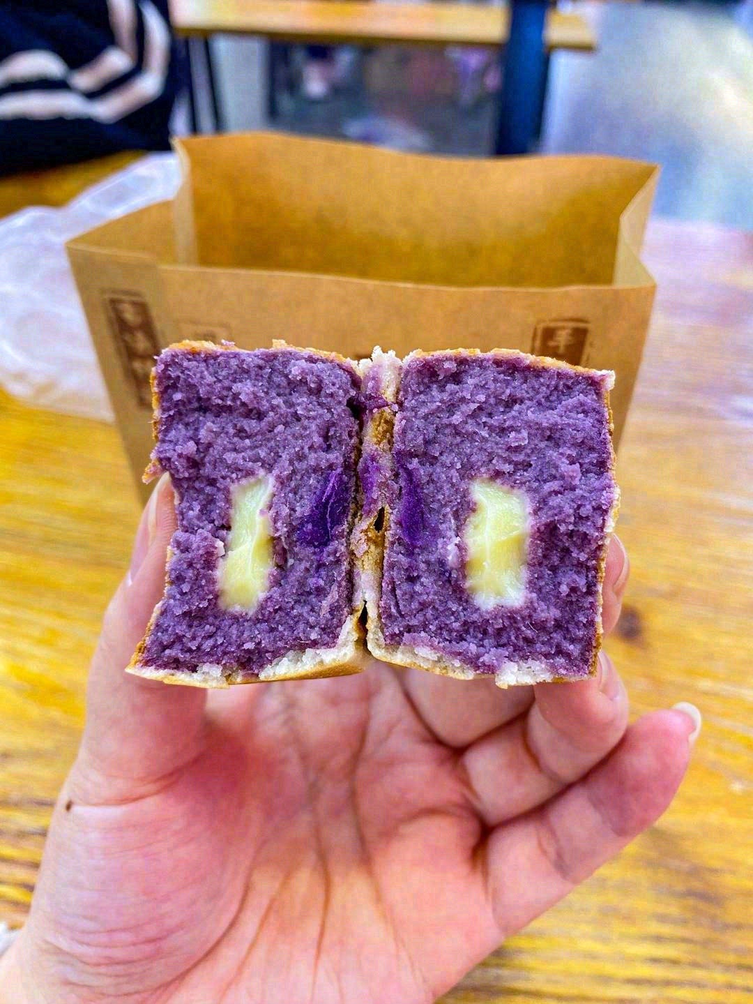 🀄翻牌率很高的紫薯味🍠轻轻一掰开就巨多紫 配图2