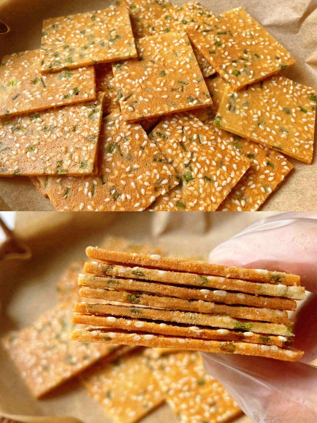🍪芝麻薄饼轻薄巧脆💥香在口醇在心，每一口 配图3