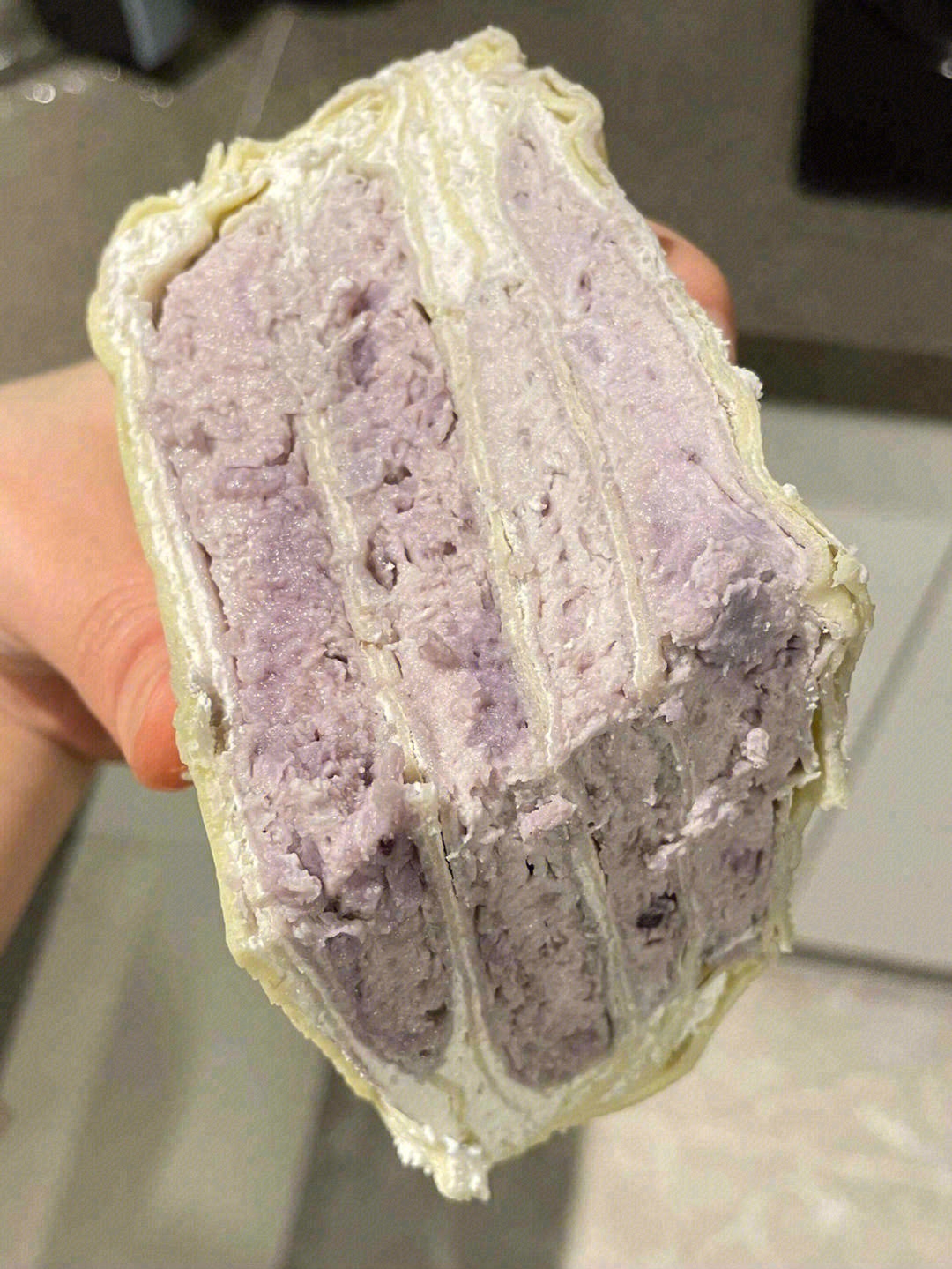 🌷芋泥真的很适合纯甜，颜色漂亮，有粉糯、 配图1