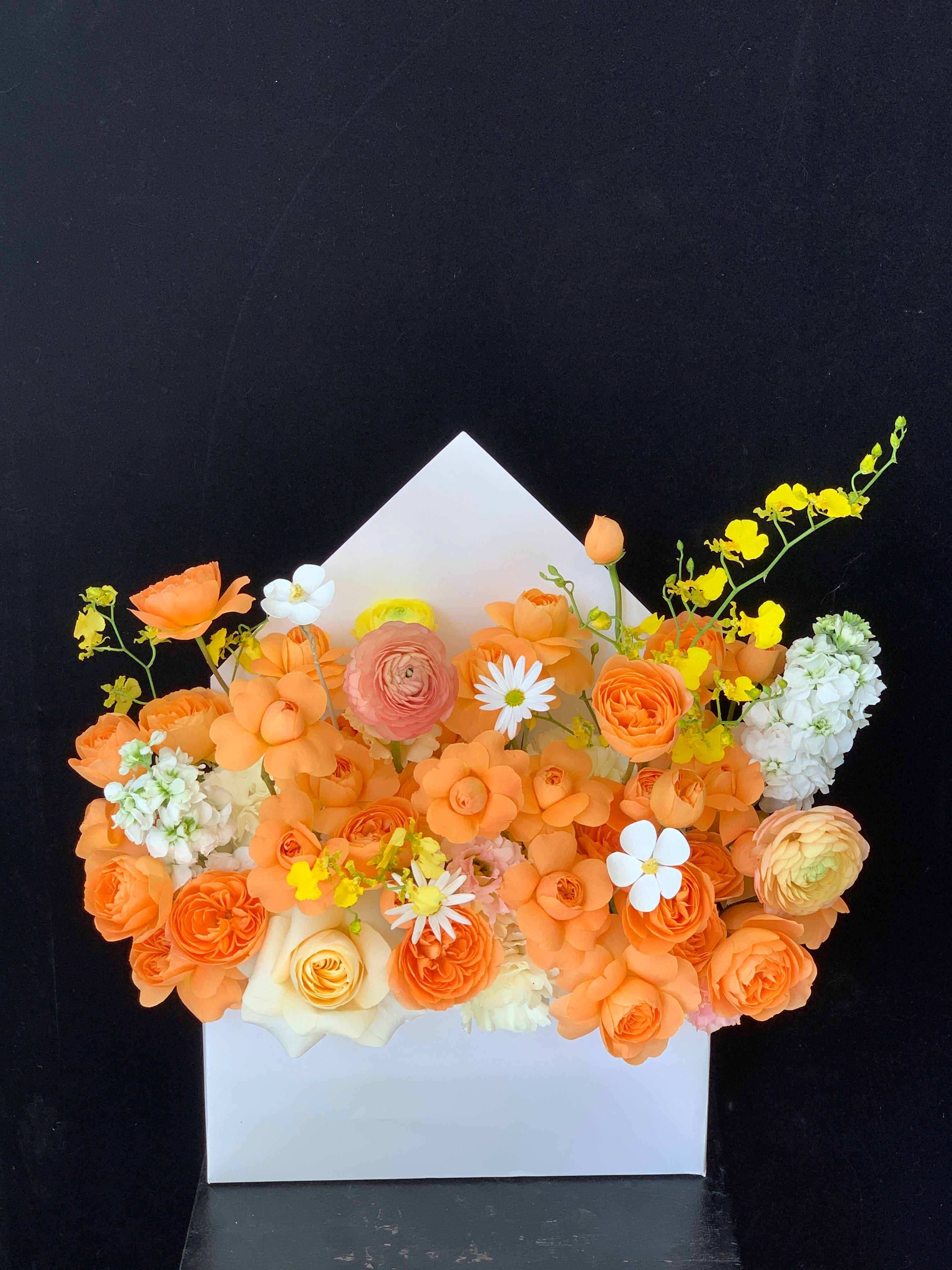 明亮又元气的橘调温柔🧡 💌信封藏着小浪漫 配图3