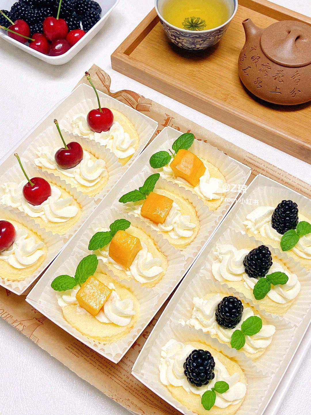 🍰松软的蛋糕轻轻拥抱着浓郁的奶油和酸甜各 配图1
