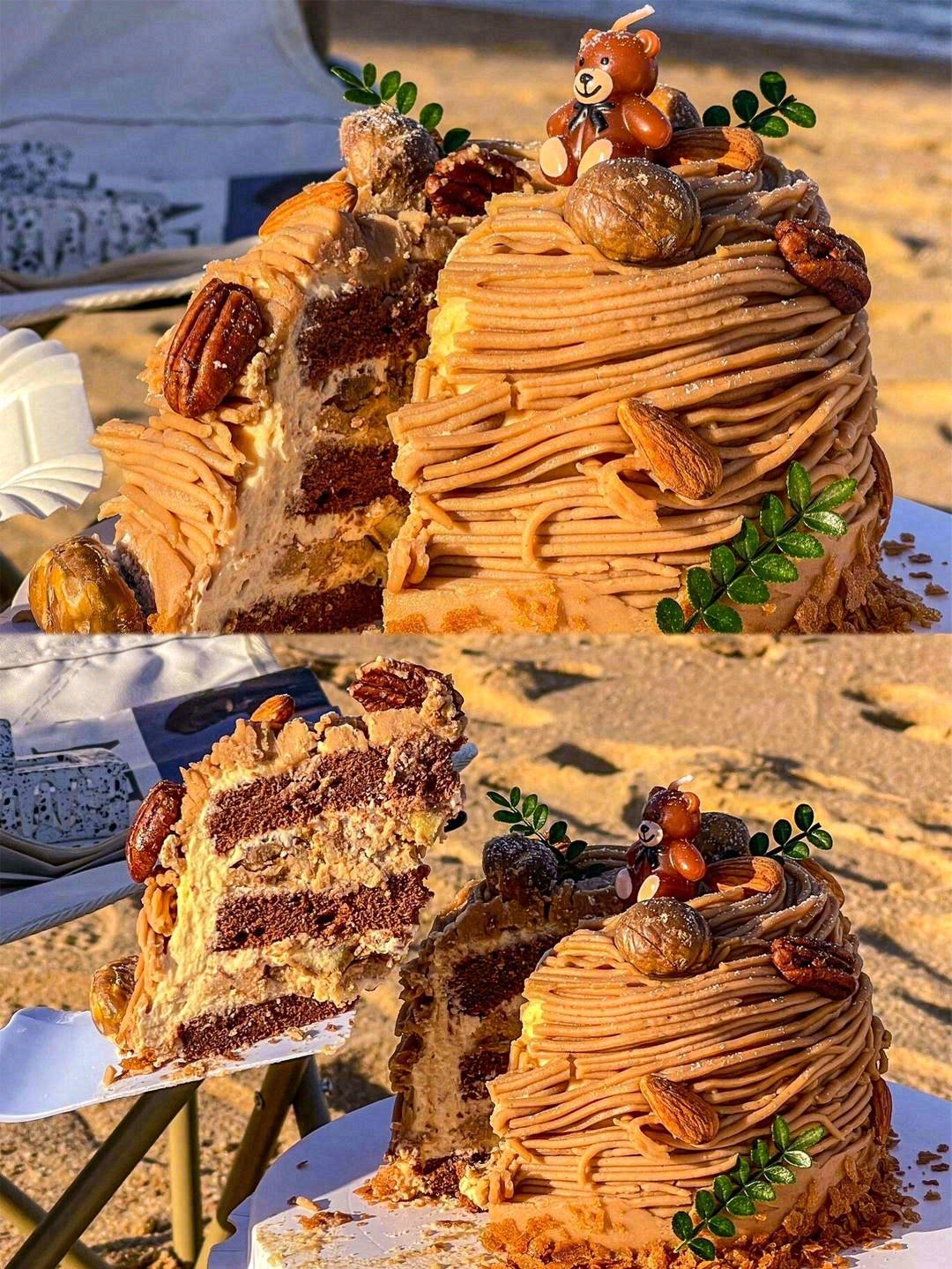 🍰栗子蛋糕的独特香气 入口甘甜，配一杯清 配图3