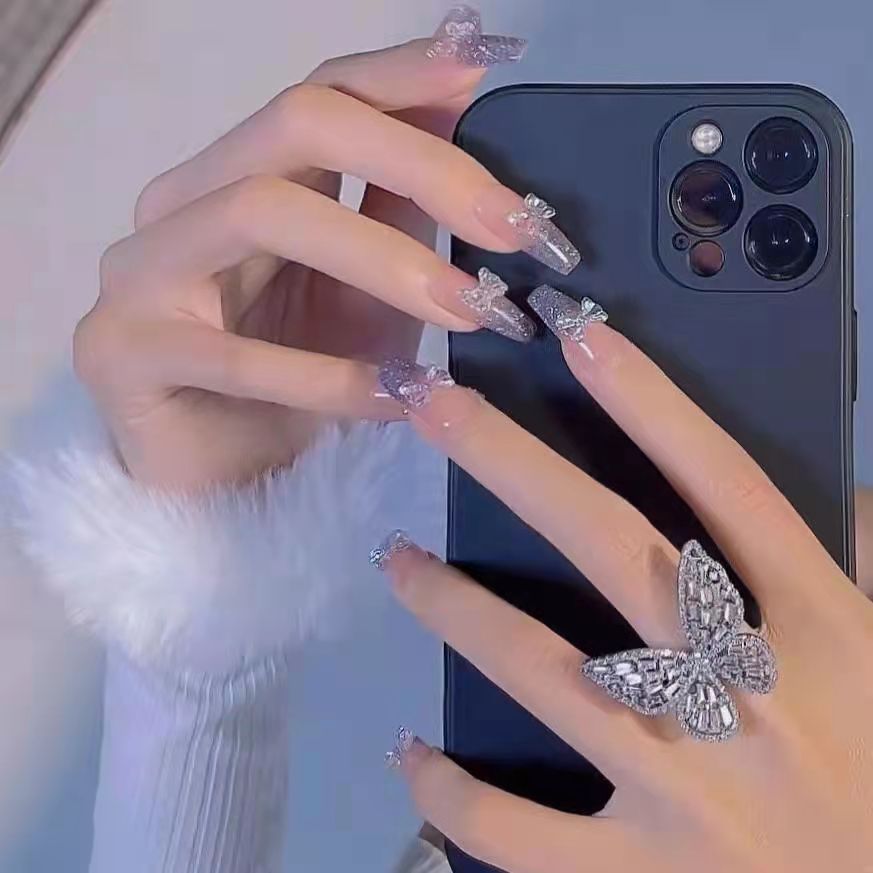 紫色爆闪渐变美甲✨ 我的指尖里有星河✨