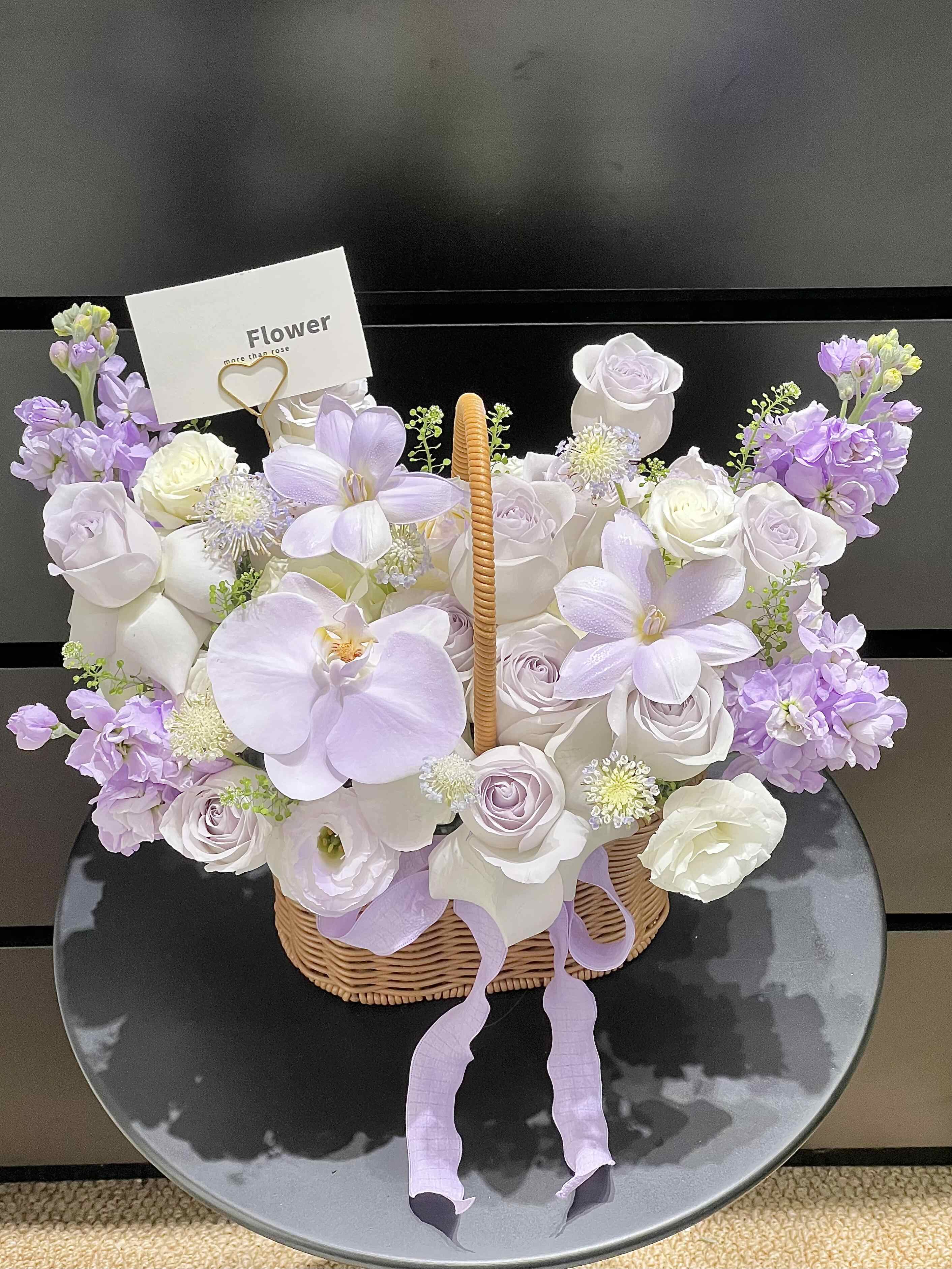 温柔的紫色花篮🌼 如薄雾☁轻抚心弦 每一 配图2