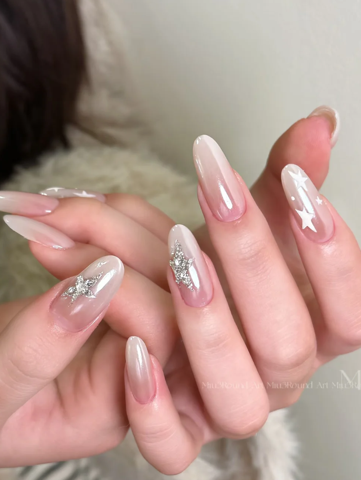 杏仁星星海莉甲✨ #美甲