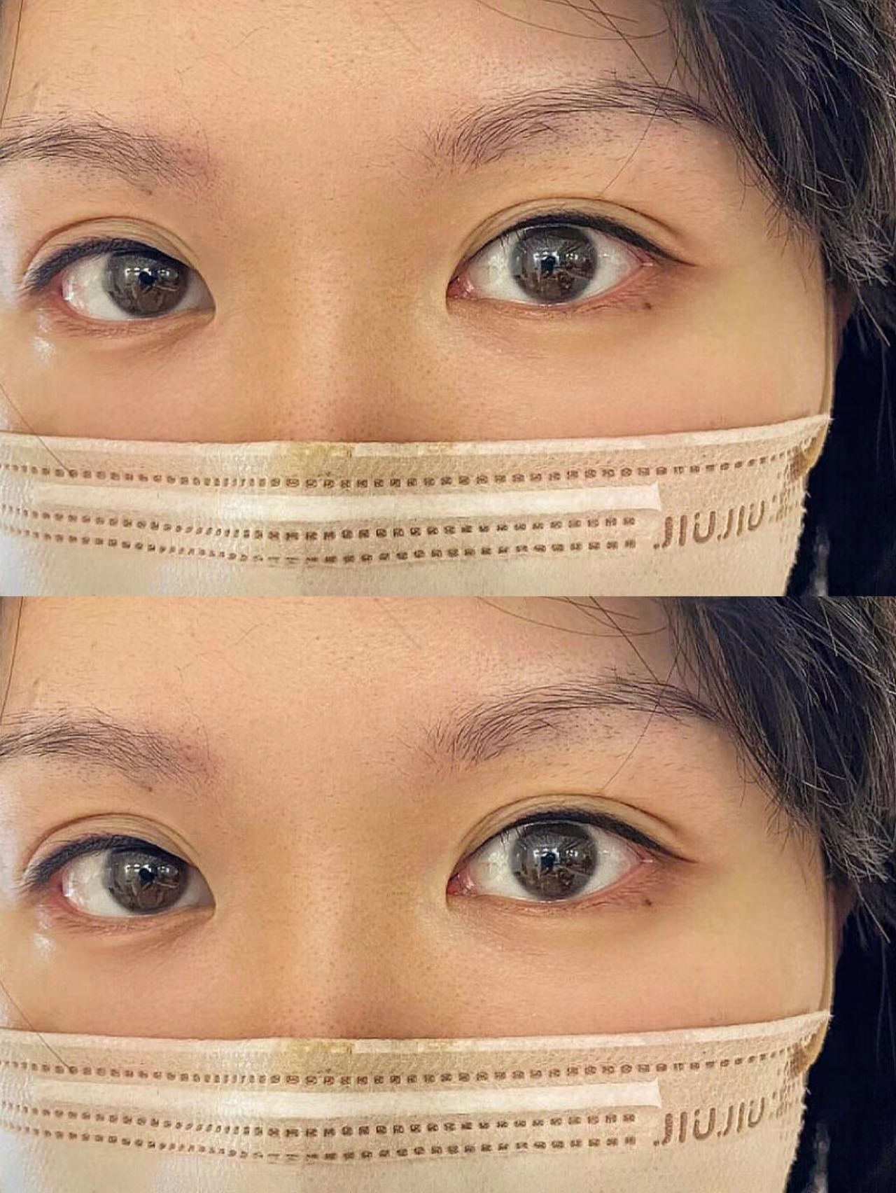 🌷🌷美瞳线即刻效果 还为早上画不好美瞳线