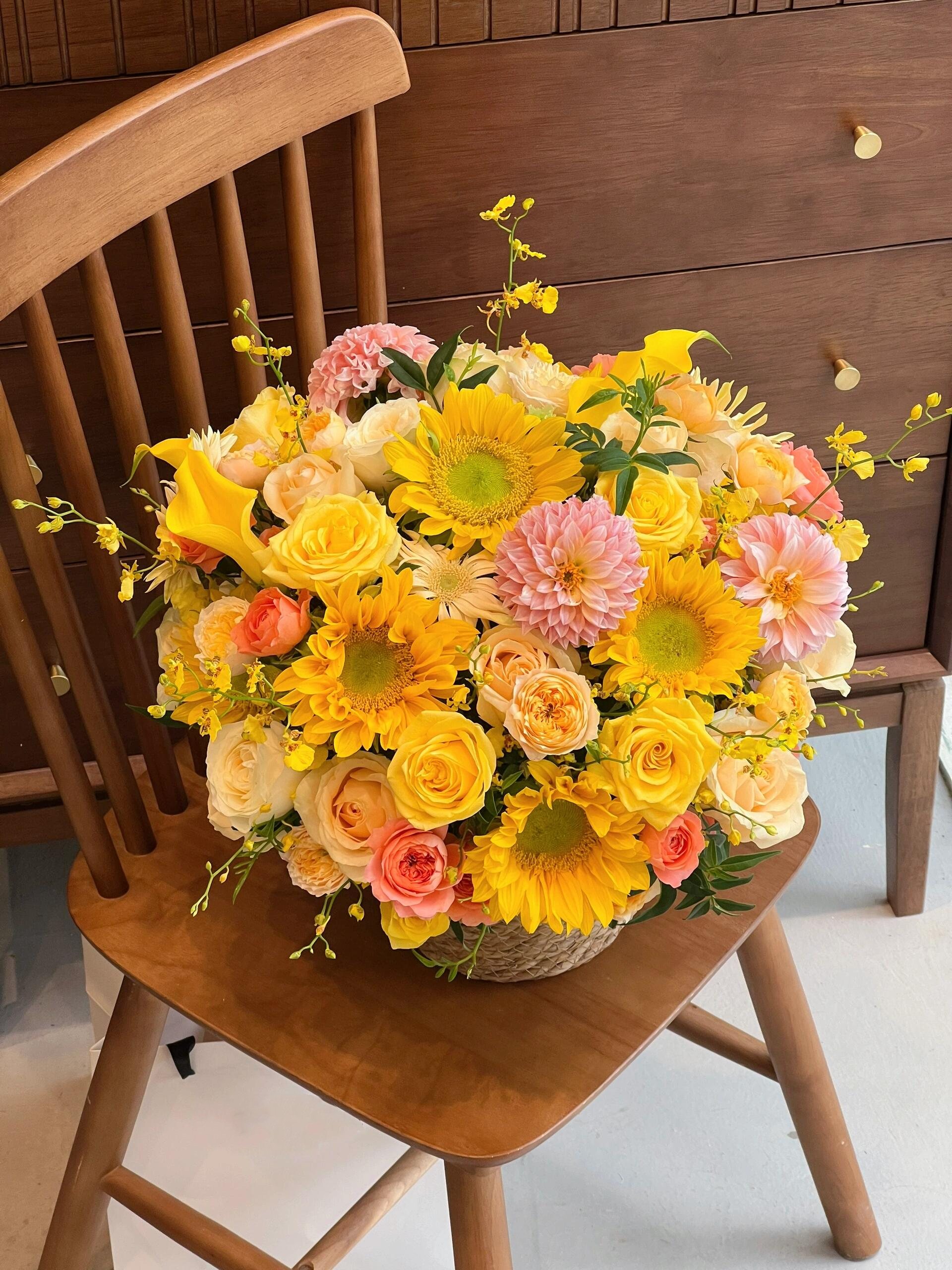 🌻向日葵混搭抱抱篮 朝着太阳生长🌞 做一 配图1