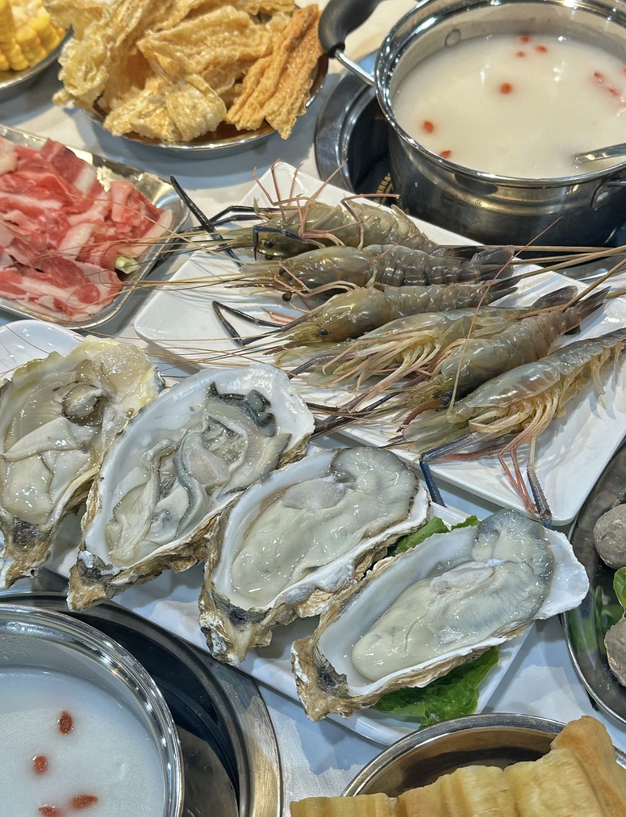 海鲜火锅，鲜气四溢！虾蟹贝蚌汇聚一锅，汤 配图2