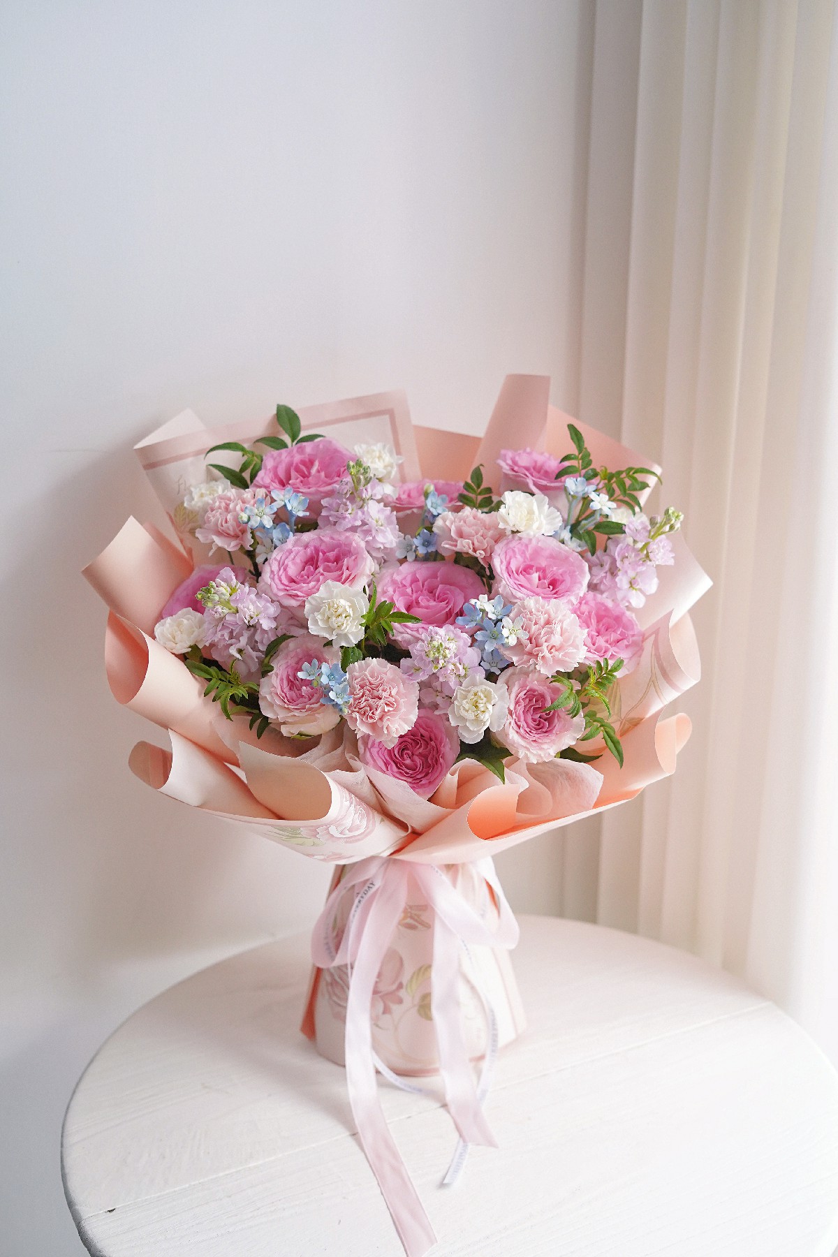 这束洛神🌸 替我藏好了心事 花瓣从奶白晕 配图1