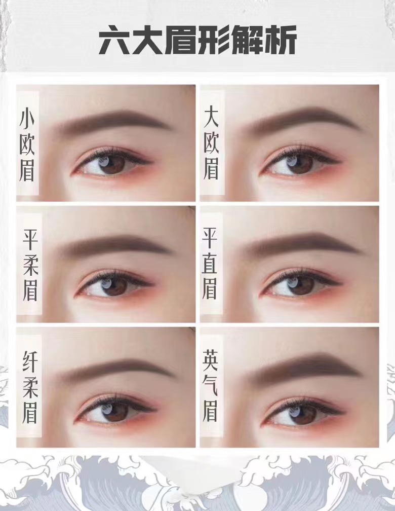 六大眉形解析👩🏻‍💼 你更喜欢哪一种眉形