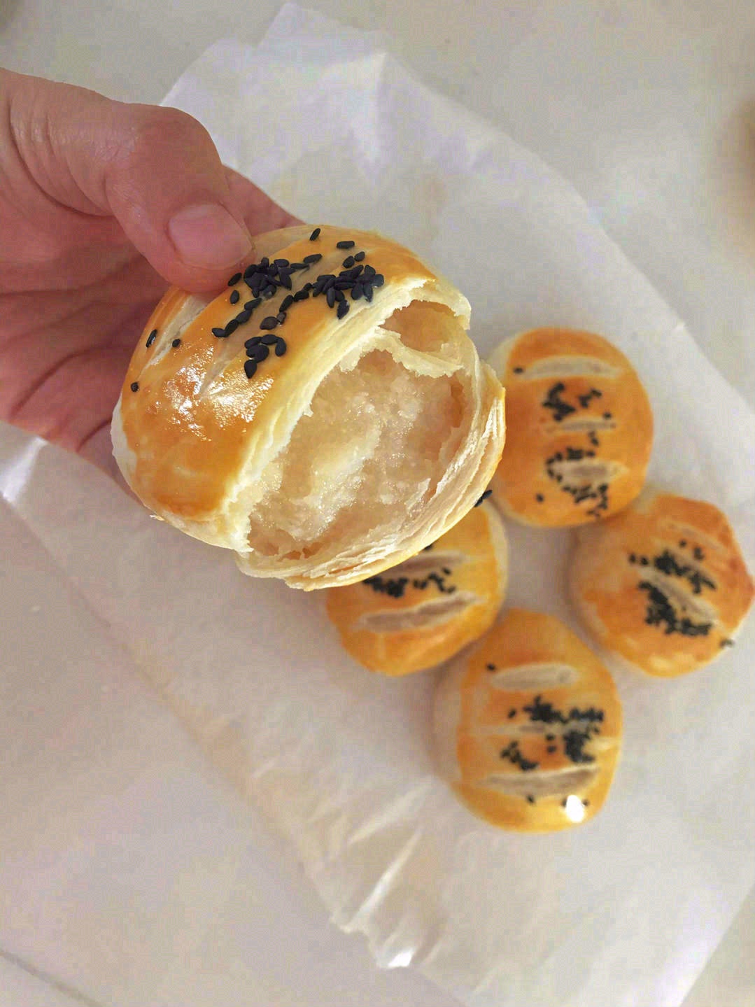 🥞老婆饼的精彩在于它软糯滋润的馅➰清新的 配图2