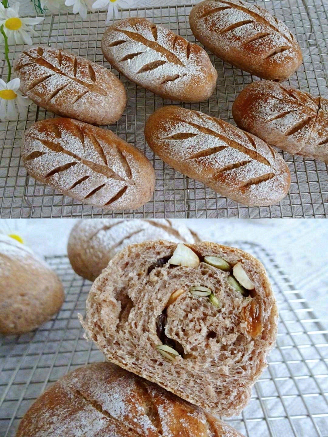 热气飘香的全麦面包出炉了🍞！外表酥脆，内 配图1