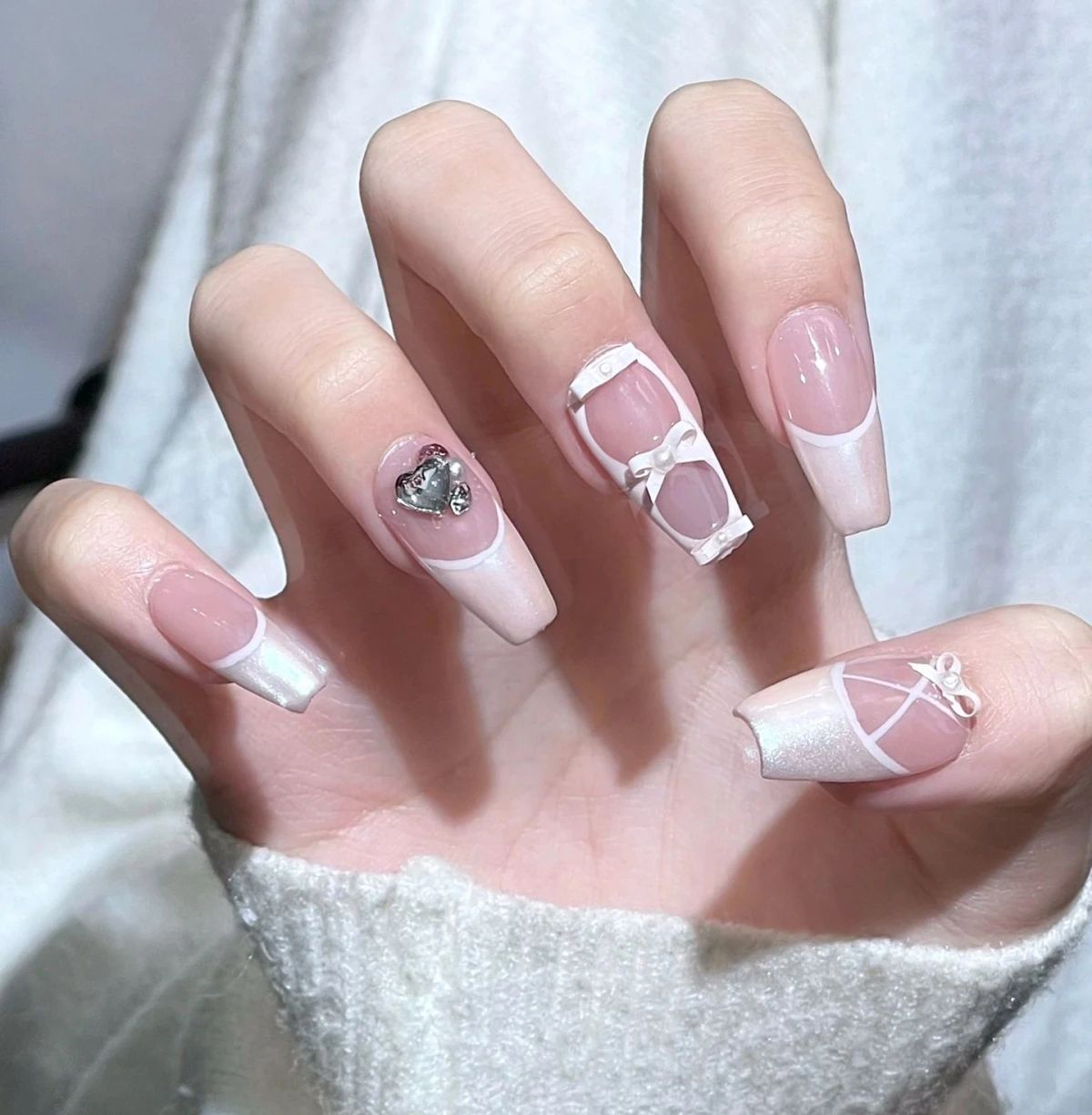 夏日法式芭蕾风美甲💅🏻 纯欲氛围感绝绝子