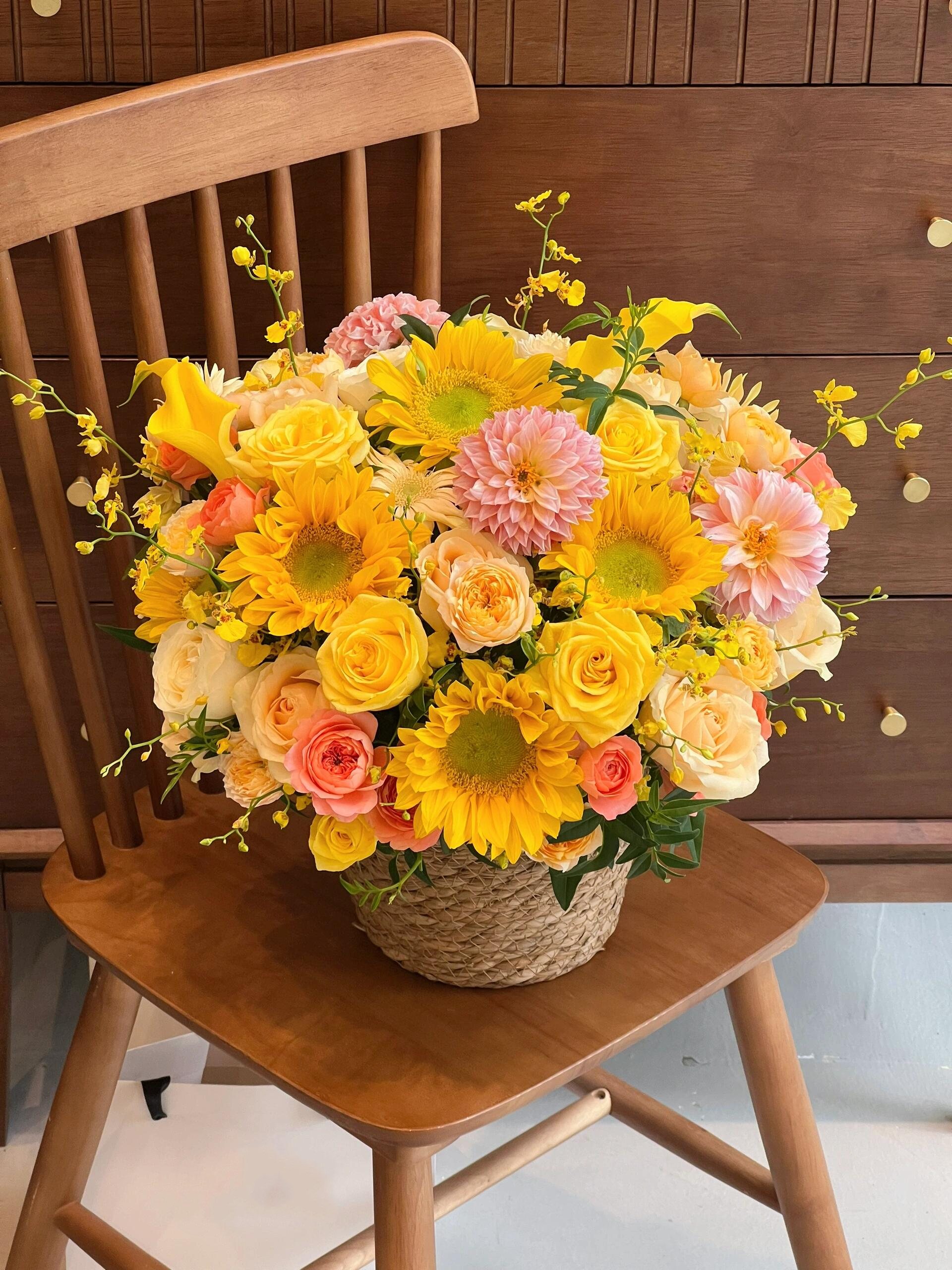 🌻向日葵混搭抱抱篮 朝着太阳生长🌞 做一 配图2