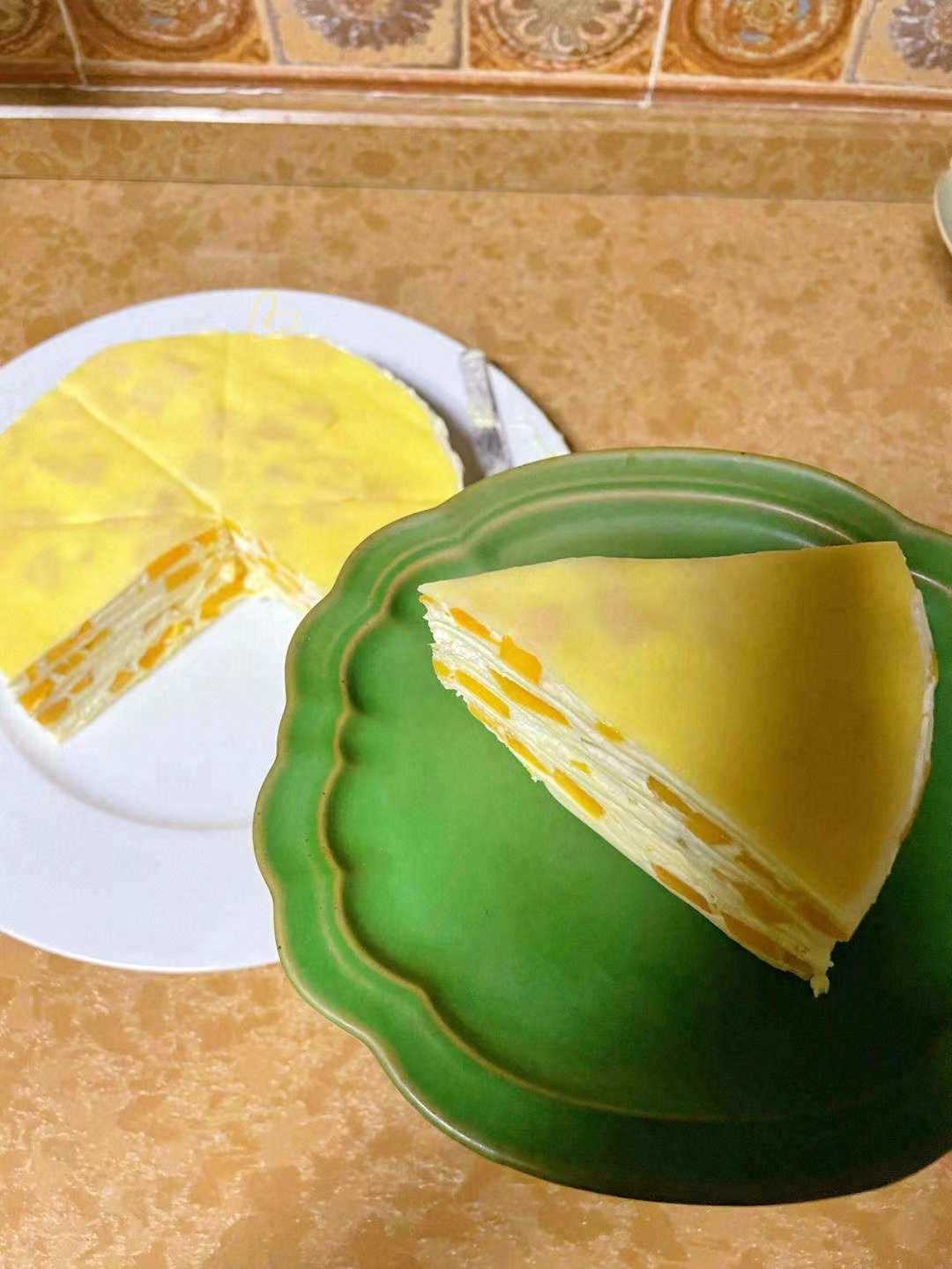 🥭芒果千层蛋糕，层层叠叠的✨ 层次多口感 配图1