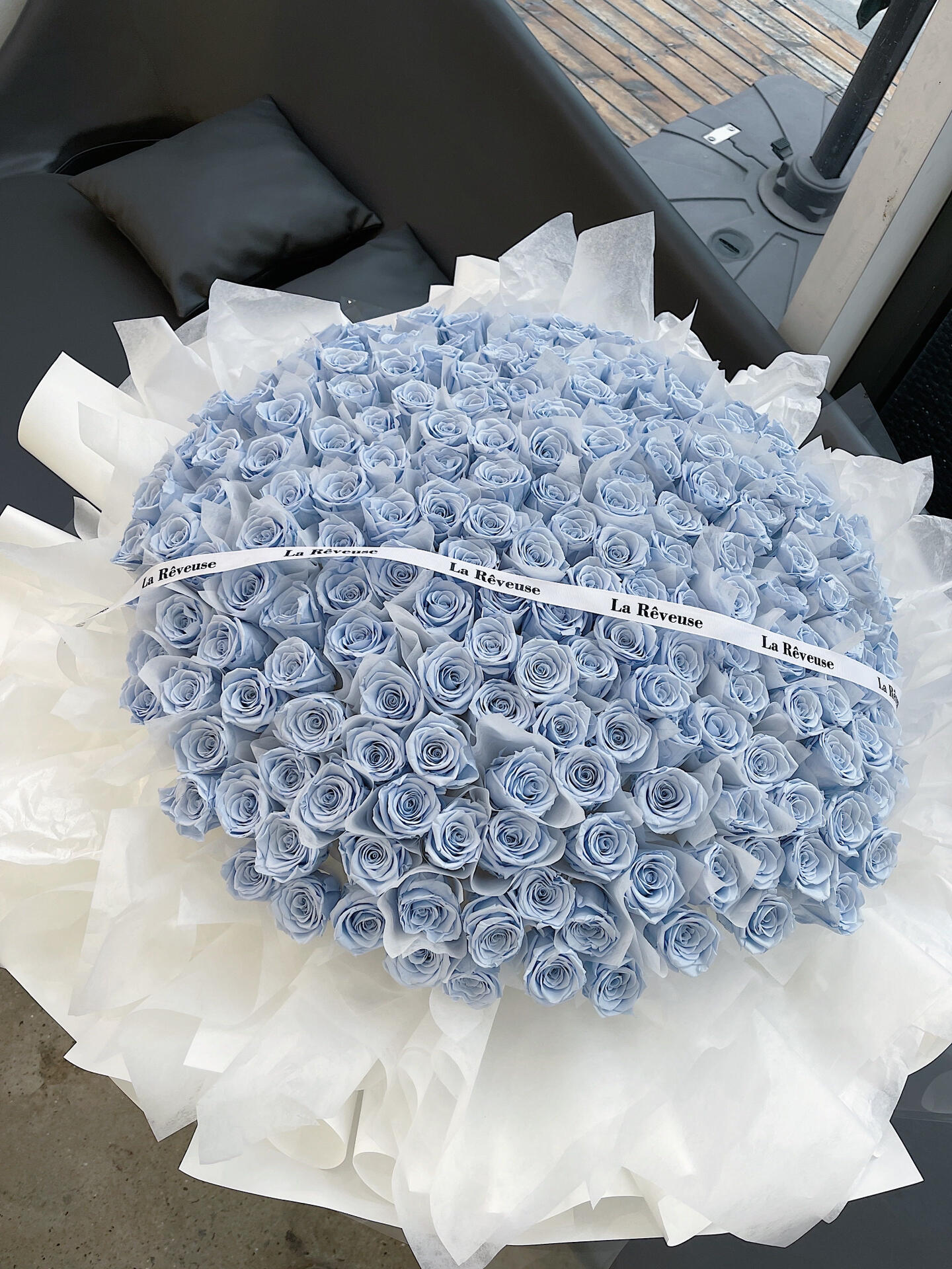 🌸199朵天空蓝永生花束 永生花花语：永 配图2