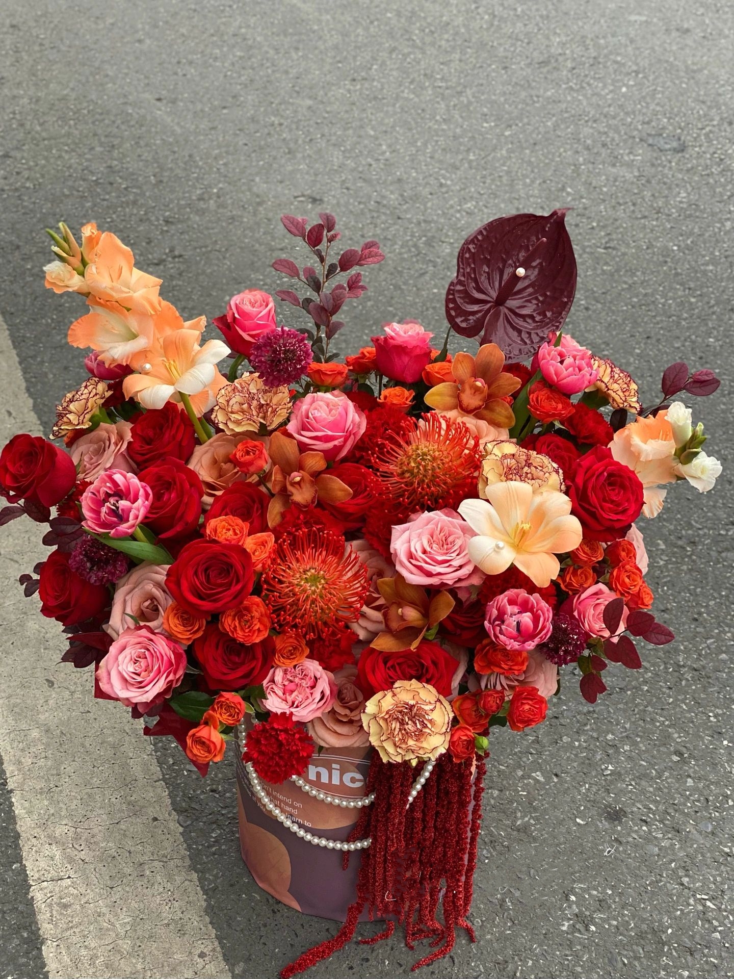 祝寿花束💐 给老人祝寿的超大抱抱桶🌸🌸  配图3